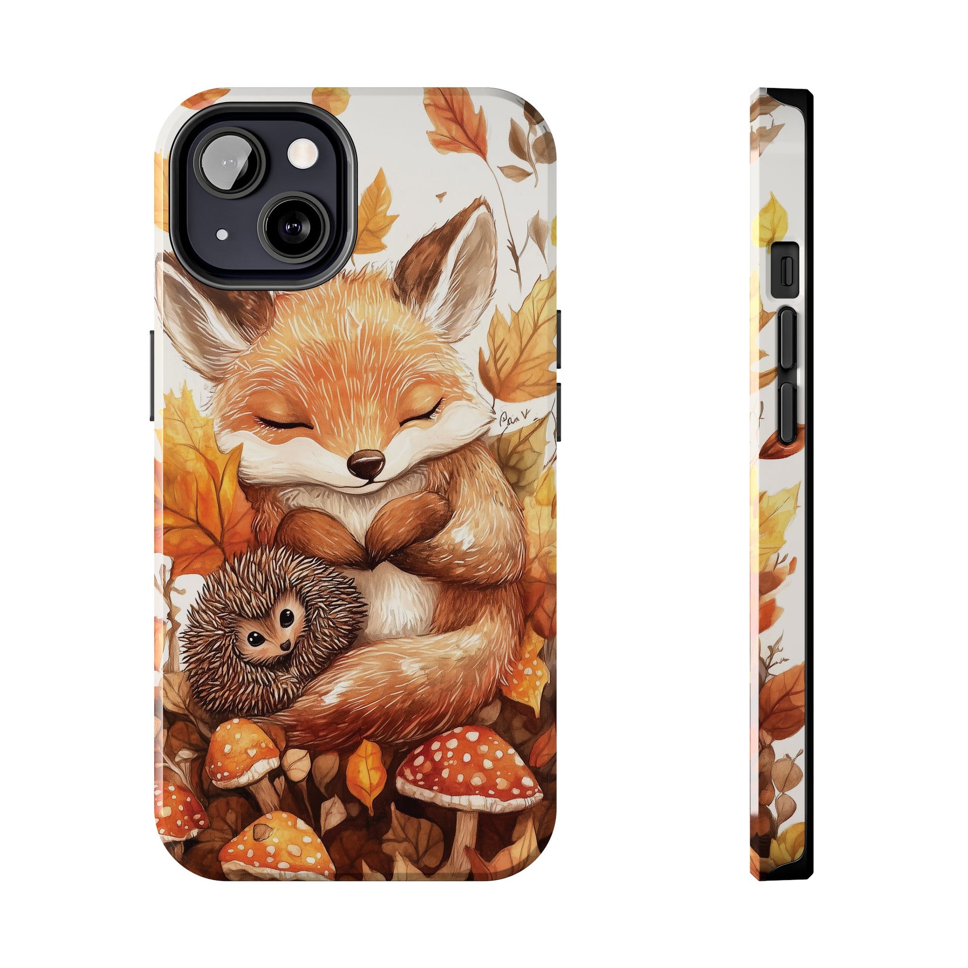 Fall Phone Case Cute Animals Autumn Tough Case for IPhone, Samsung,  Fall Leaves Case, Autumn Vibes Stylish Case Woodland Creatures