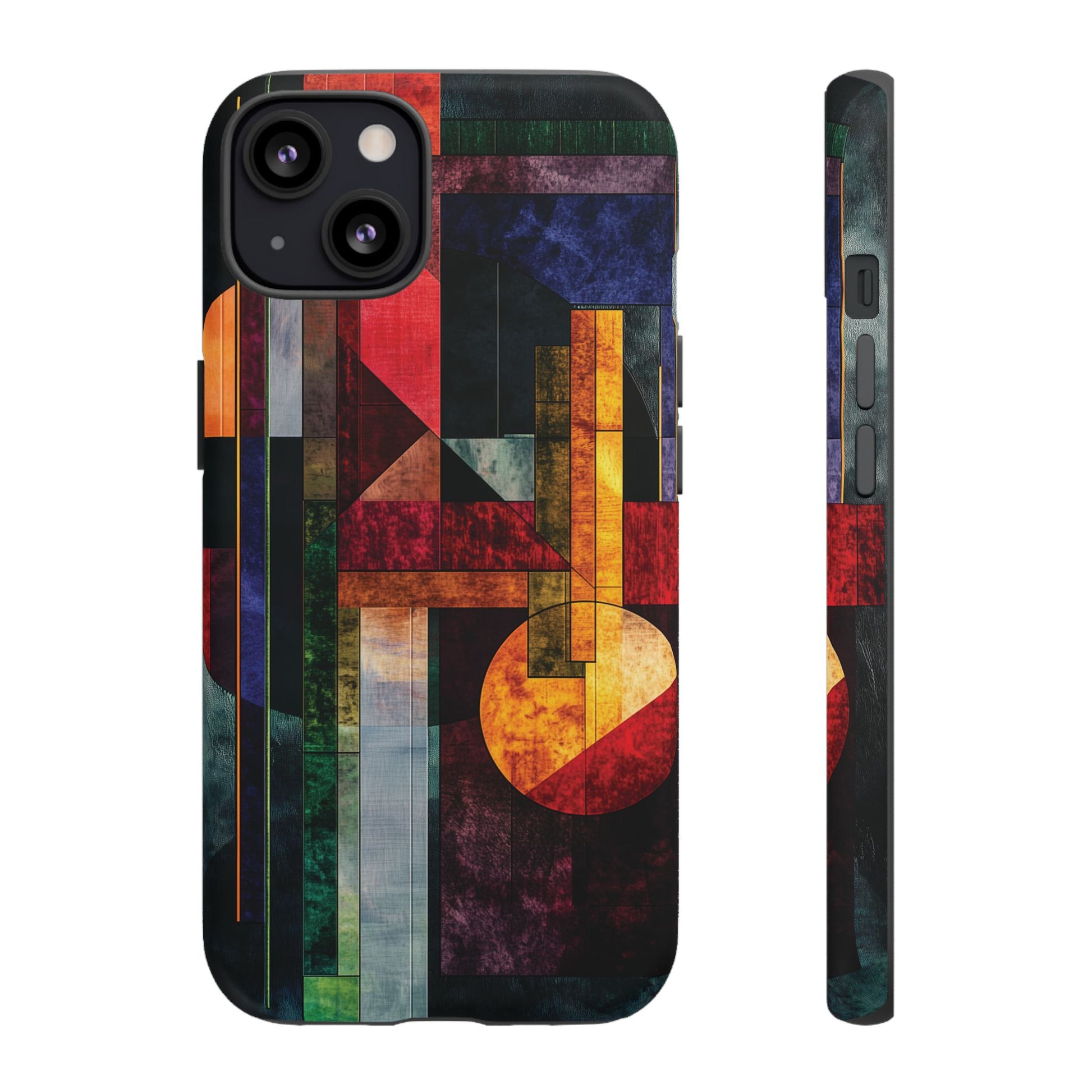 Darker Style Frank Lloyd Wright Usonian Phone Case Geometric Stained Glass Art Deco Marble Gold 13 14 15 16 iPhone Pro Max Galaxy Pixel
