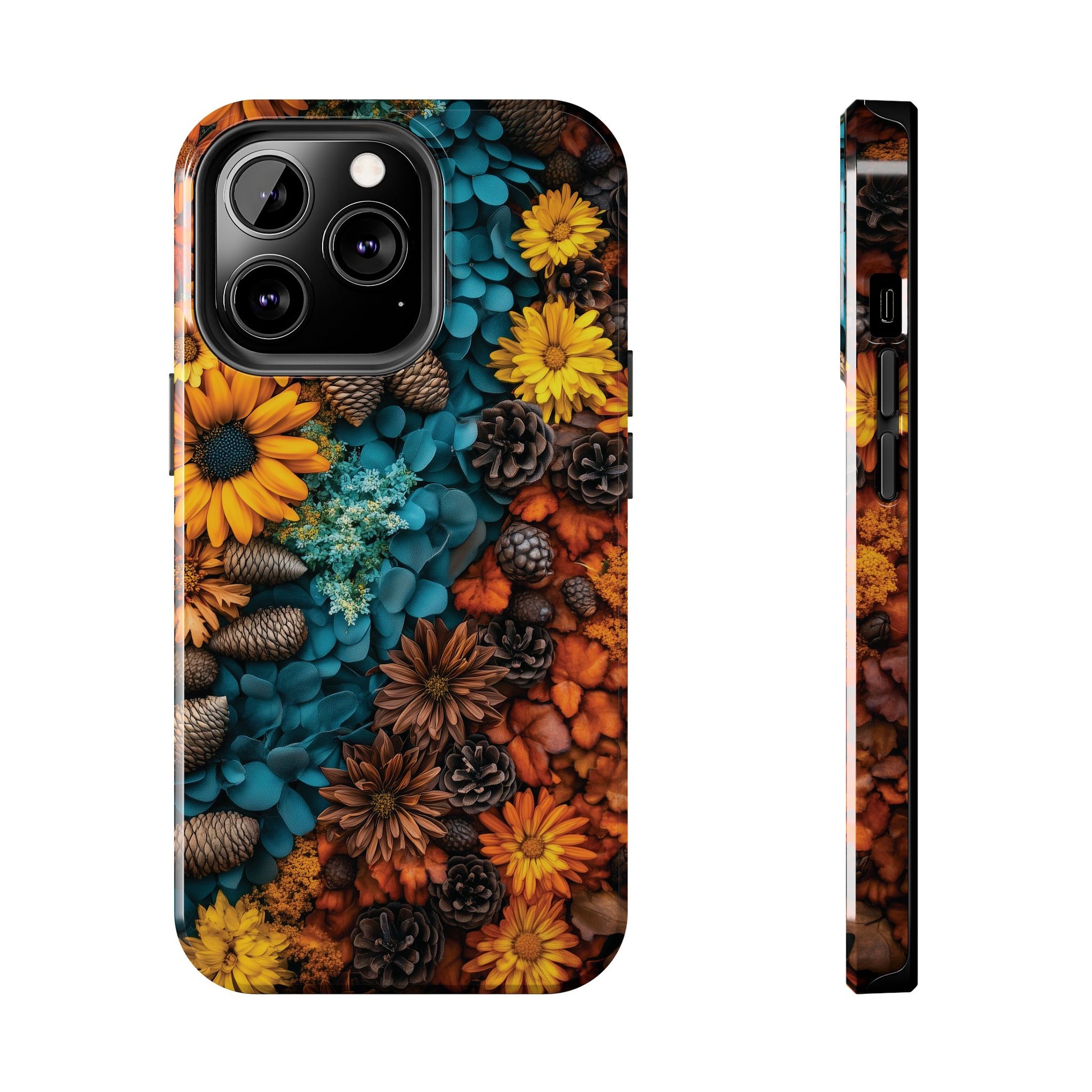 Autumn Vibrant Colors Phone CaseFall Cottagecore Dried Flowers Fall Sunflowers iPhone 15 Pro Max Samsung Galaxy