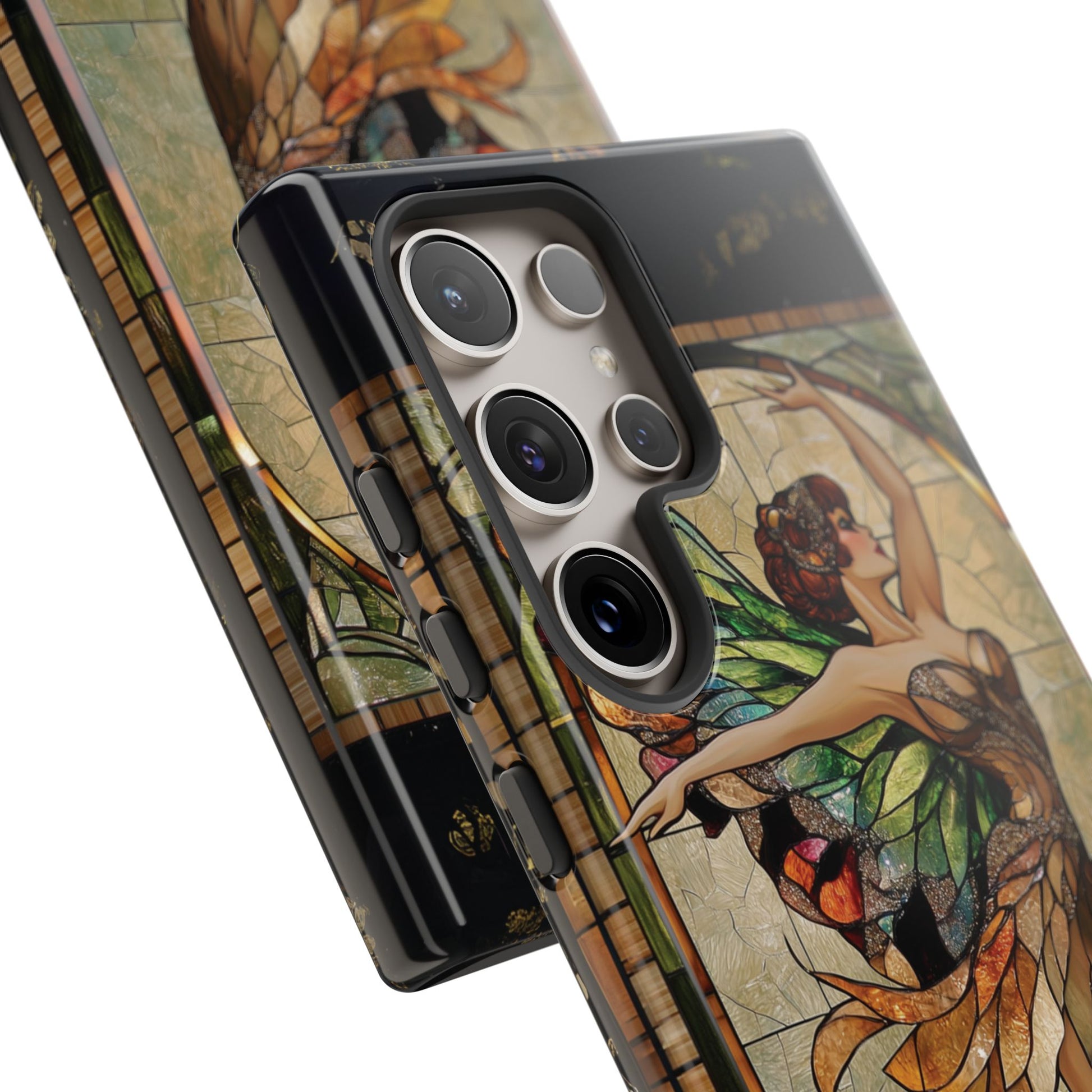 Fairy Phone Case Art Deco Woman Phone Case 1920s Art Nouveau Design in Stained Glass Alphonse Mucha Style Gatsby Style Poster