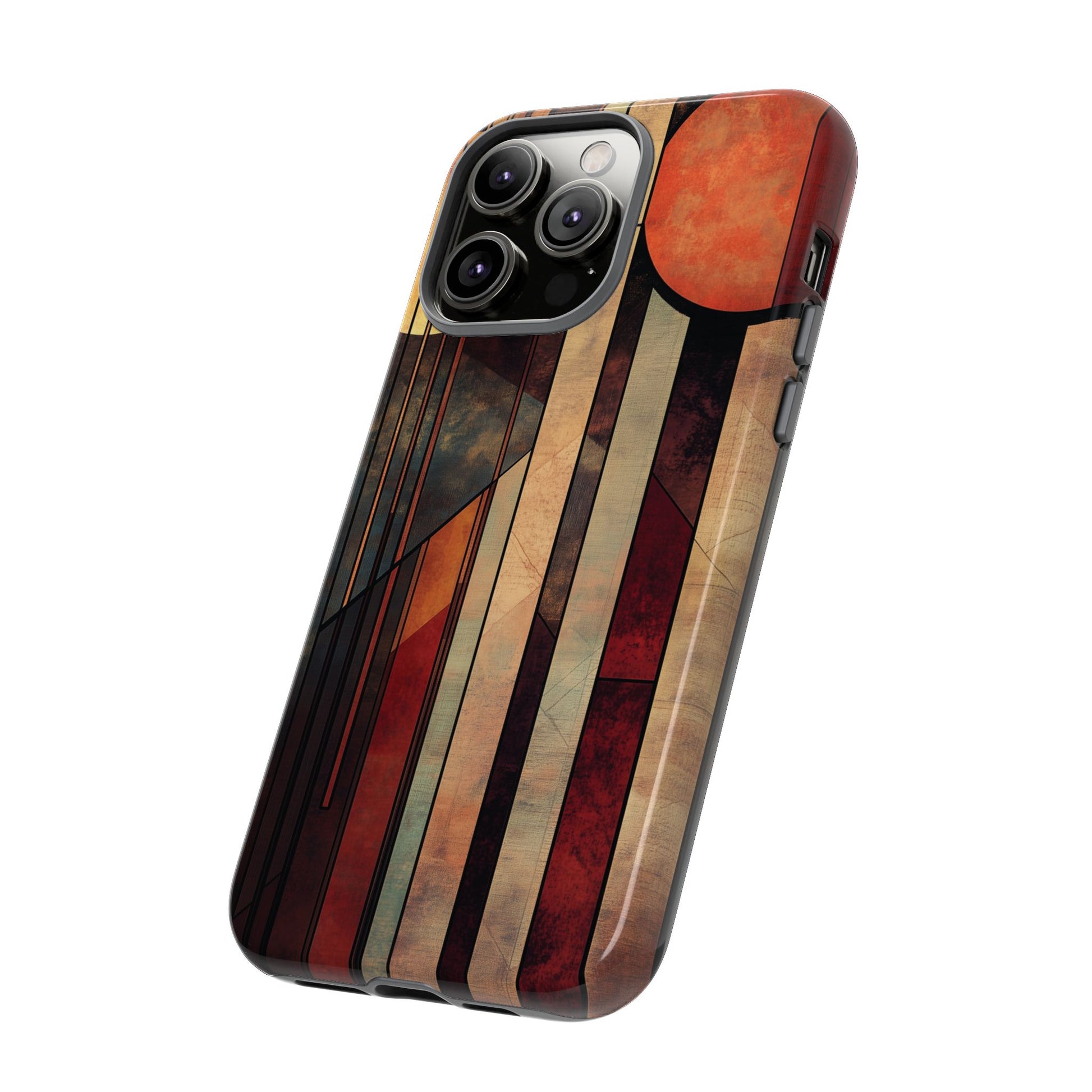 Dark Prairie Frank Lloyd Wright Usonian Phone Case Geometric Stained Glass Art Deco Marble Gold 13 14 15 16 iPhone Pro Max Galaxy Pixel