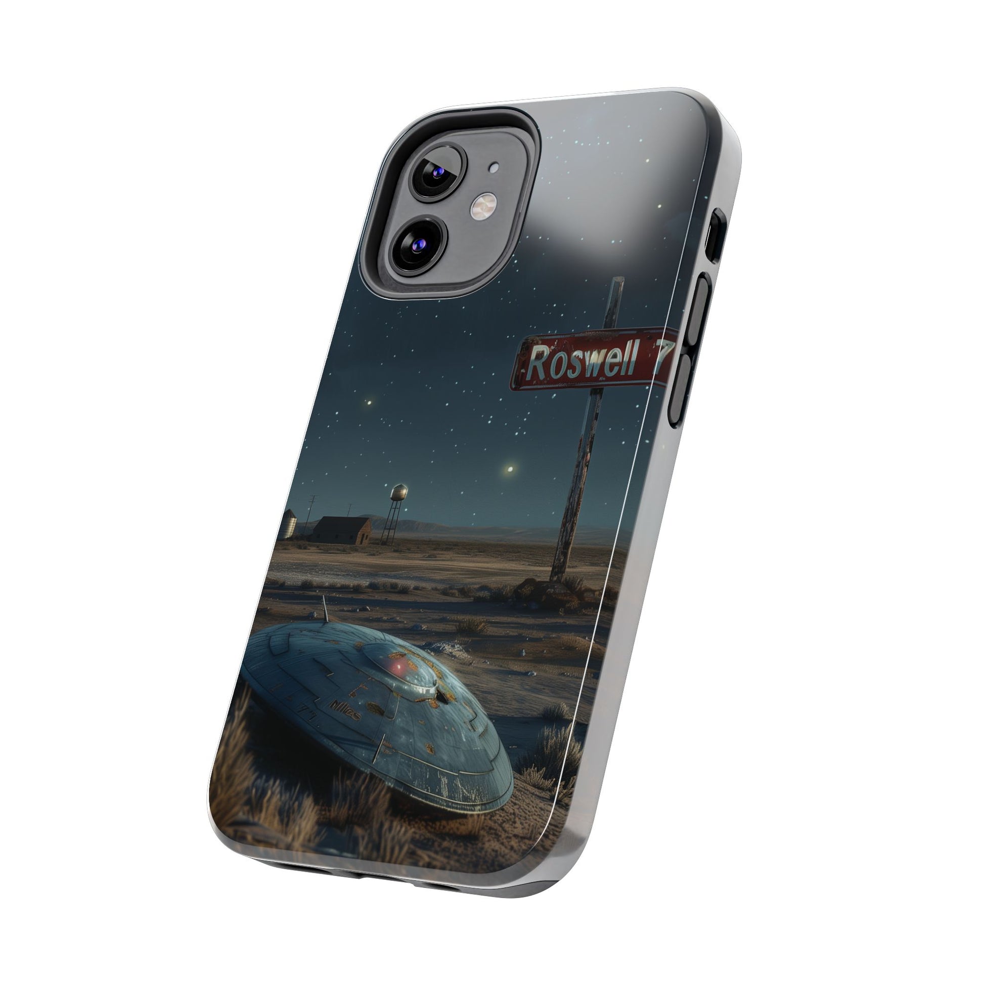 UFO Crash Roswell Phone Case Roswell Incident Alien Invasion Extraterrestrial Area 51 Alien Autopsy Cryptozoology 13 14 15 iPhone Pro Max
