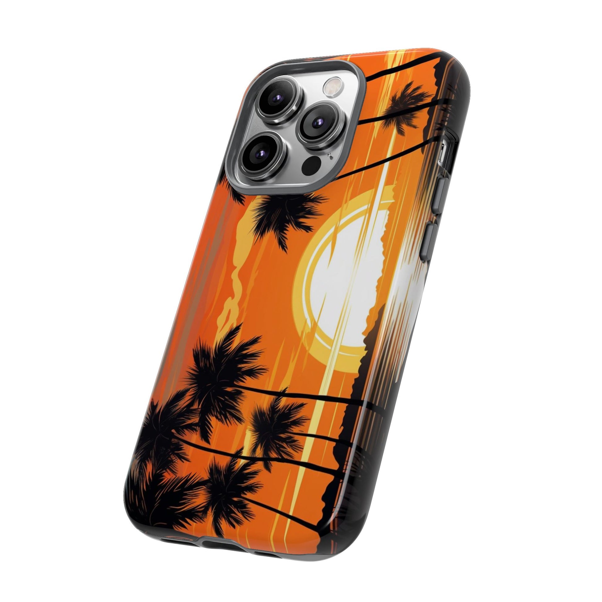 Sunset Palm Trees Tough Phone Cases for iPhone and Android
