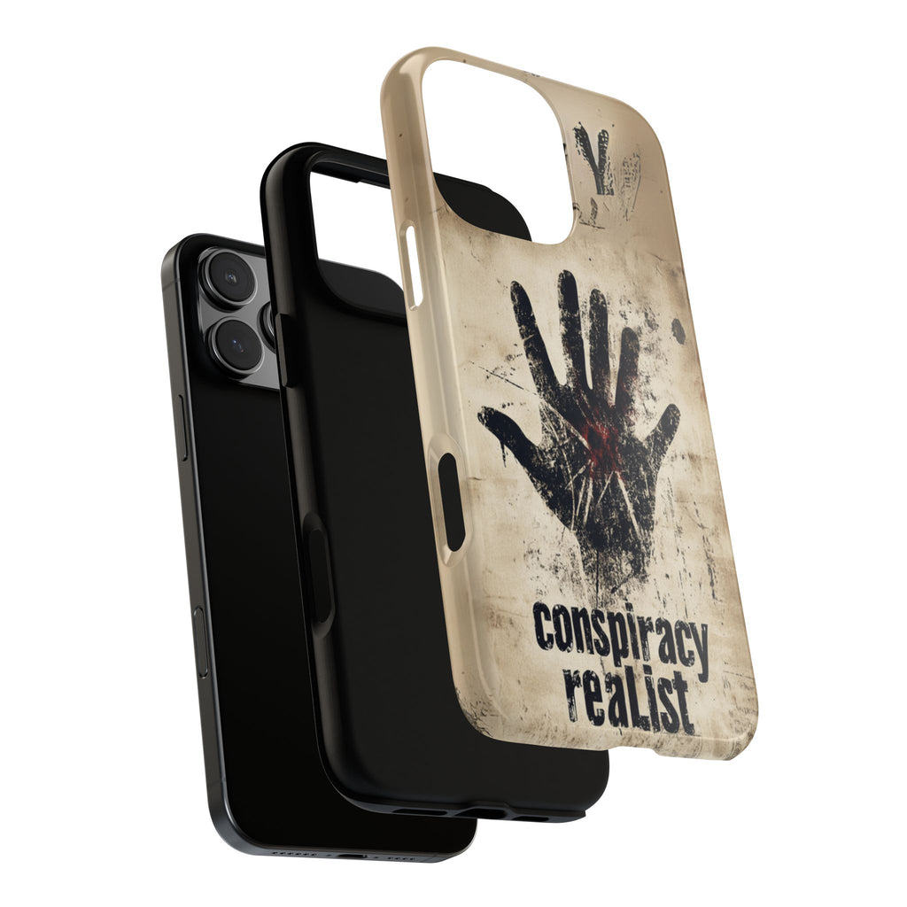 Conspiracy Theories Paranormal Mystery UFO X-Files Inspired Ghostly Hand Conspiracy Realist Cryptid iPhone 13 14 15 16 Pro Max Galaxy Pixel