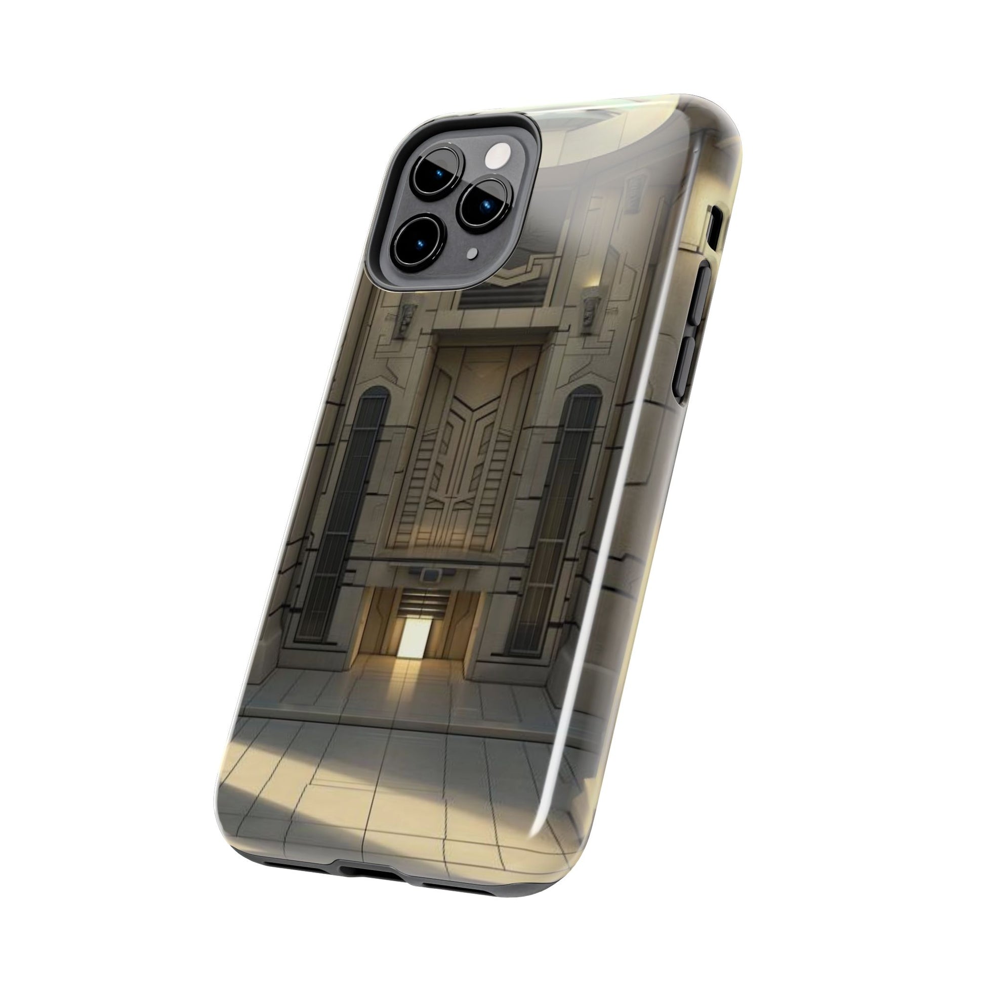 Durable Phone Case - Frank Lloyd Wright Style Room - Tough Architectural Design iPhone/Android Cover - Unique Art Deco Protection Accessory