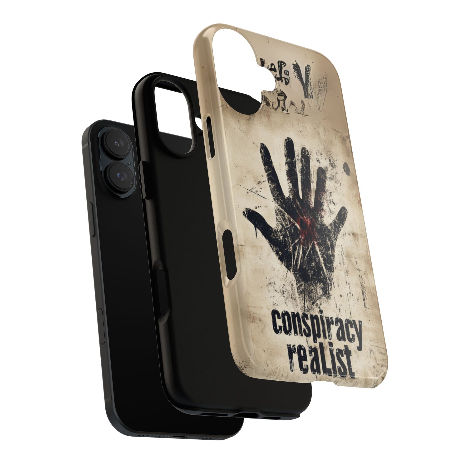 Conspiracy Theories Paranormal Mystery UFO X-Files Inspired Ghostly Hand Conspiracy Realist Cryptid iPhone 13 14 15 16 Pro Max Galaxy Pixel