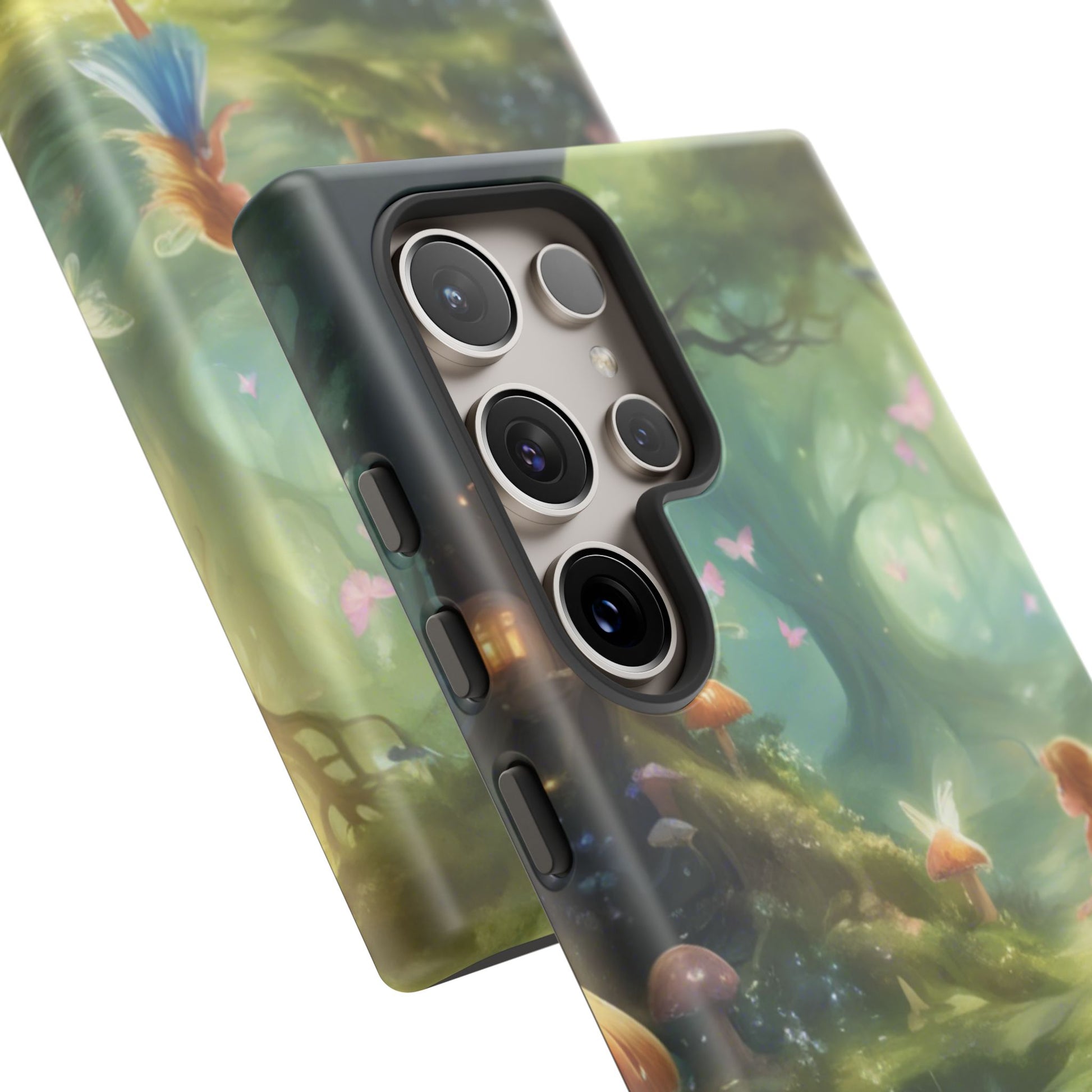 Enchanting Fairy Forest Phone Case Fae Trees Legend Garden Fern Gulley ACOTAR Magic Fantasy Dragons iPhone 13 14 15 16 Pro Max Samsung Pixel