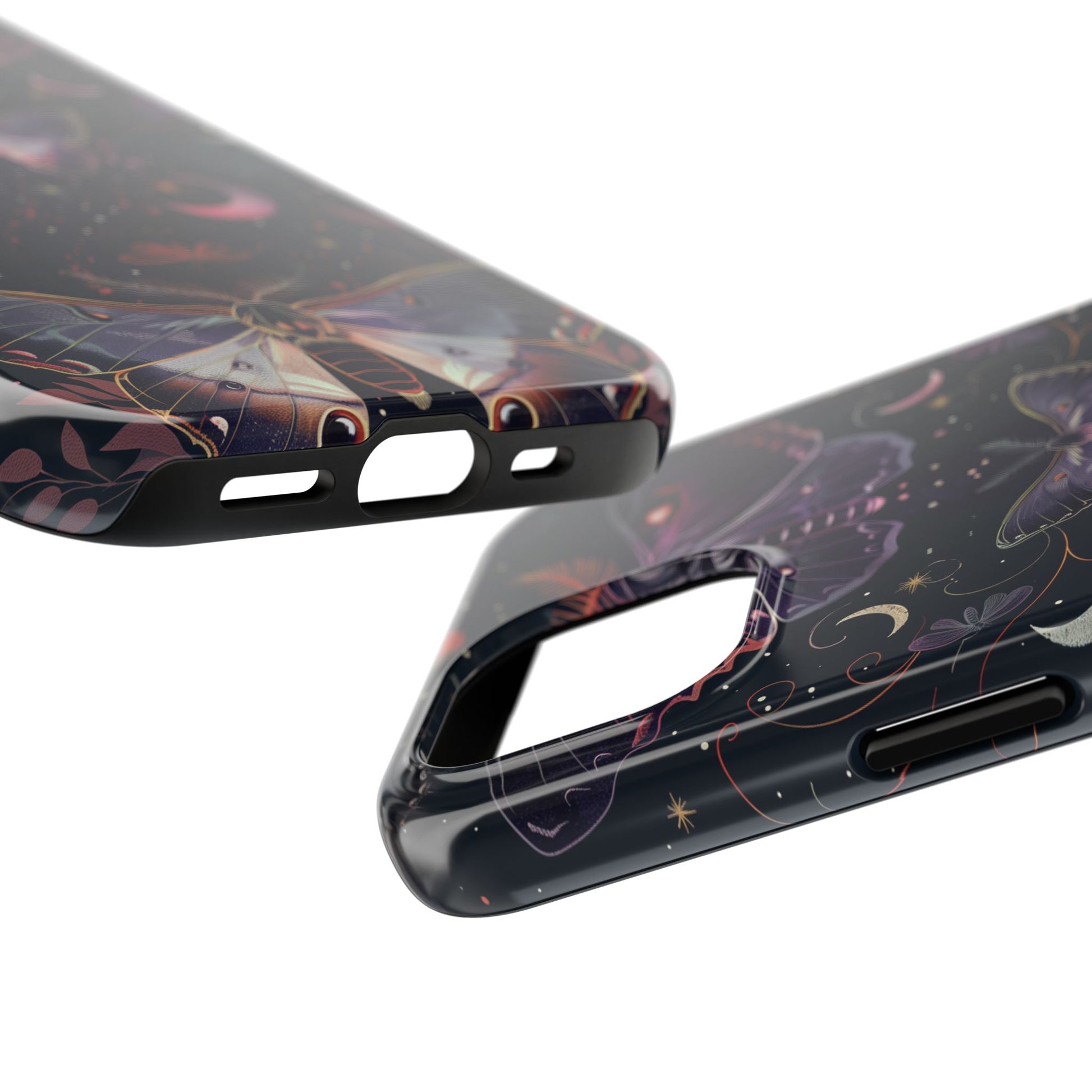 B Dark Academia Mystical Phone Case, Mystical Moth Phone Case, Vintage Magic Witchcraft iPhone Cover, Esoteric Nature Art, iPhone 15 Pro Max