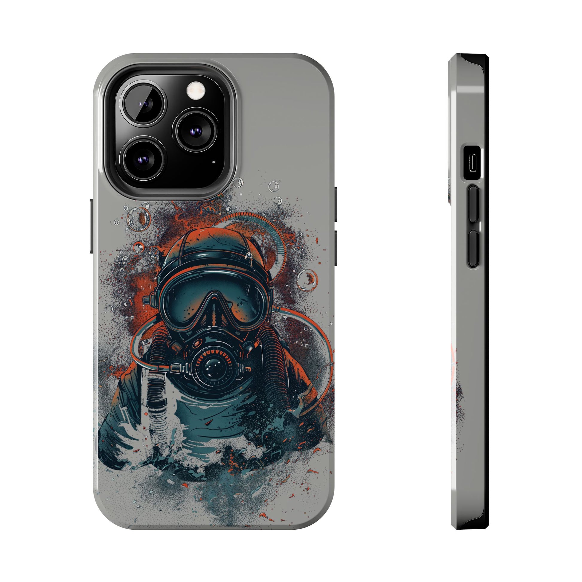 Light Custom iPhone Case, Personalized Phone Case, SCUBA Phone Case, SCUBA Diver Case, Custom Diver Phone Case, Gift for SCUBA Diver