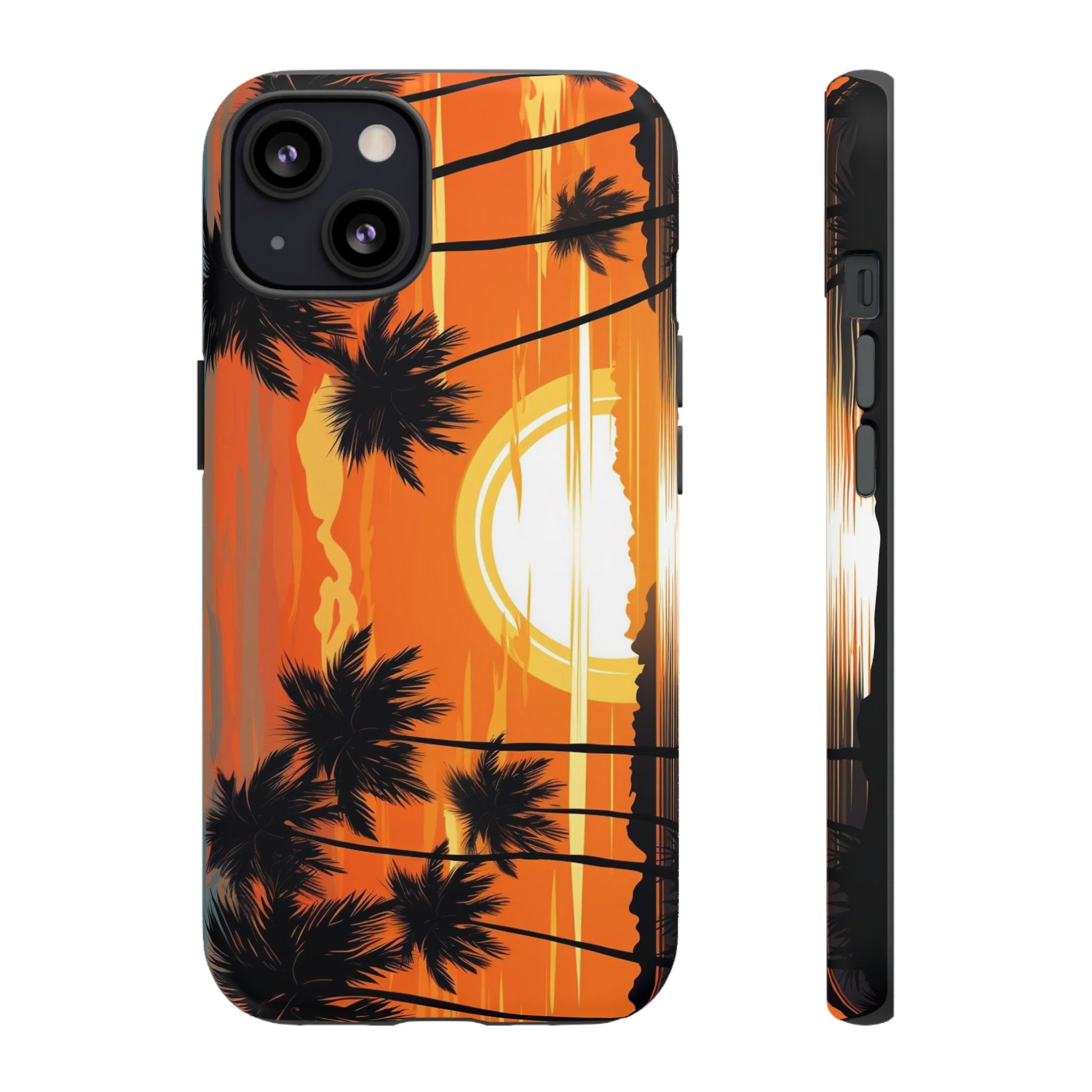 Sunset Palm Trees Tough Phone Cases for iPhone and Android