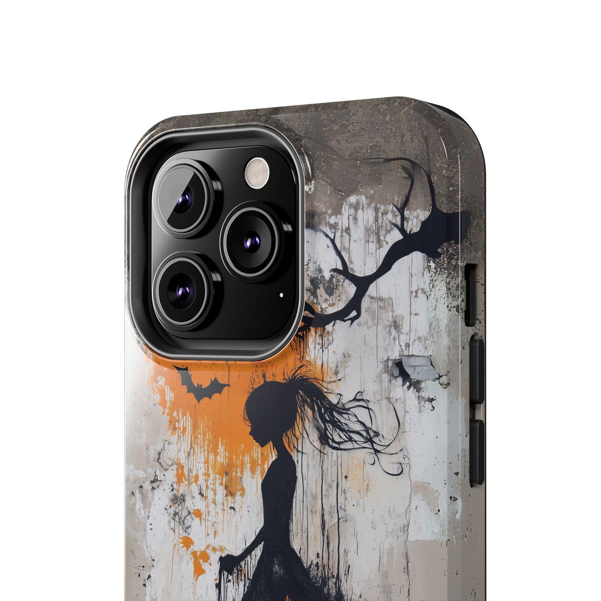 Halloween Gothic Dark Academia Street Art Fall Autumn Girl Urban Graffiti Phone Case Street iPhone 15 Pro Max Samsung Galaxy