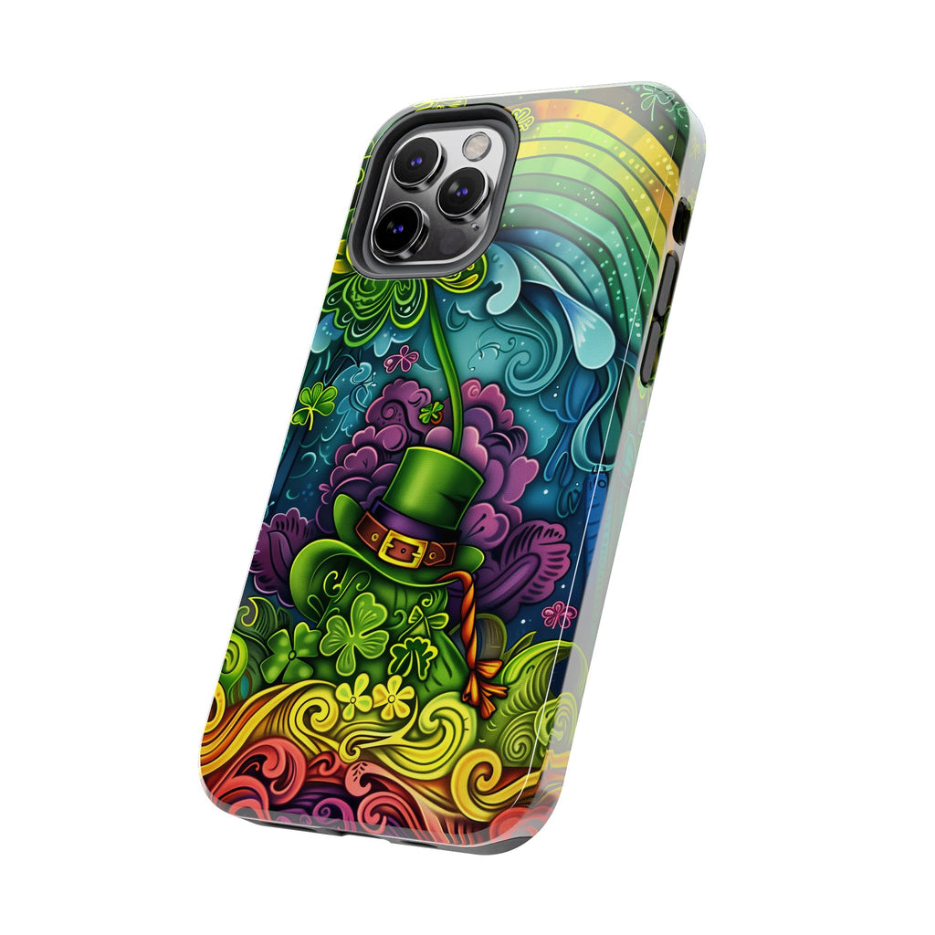 St. Patrick's Day Lucky Phone Case, Green Shamrock Protective Cover, Durable Irish Luck Phone Accessory, Holiday Gift Idea