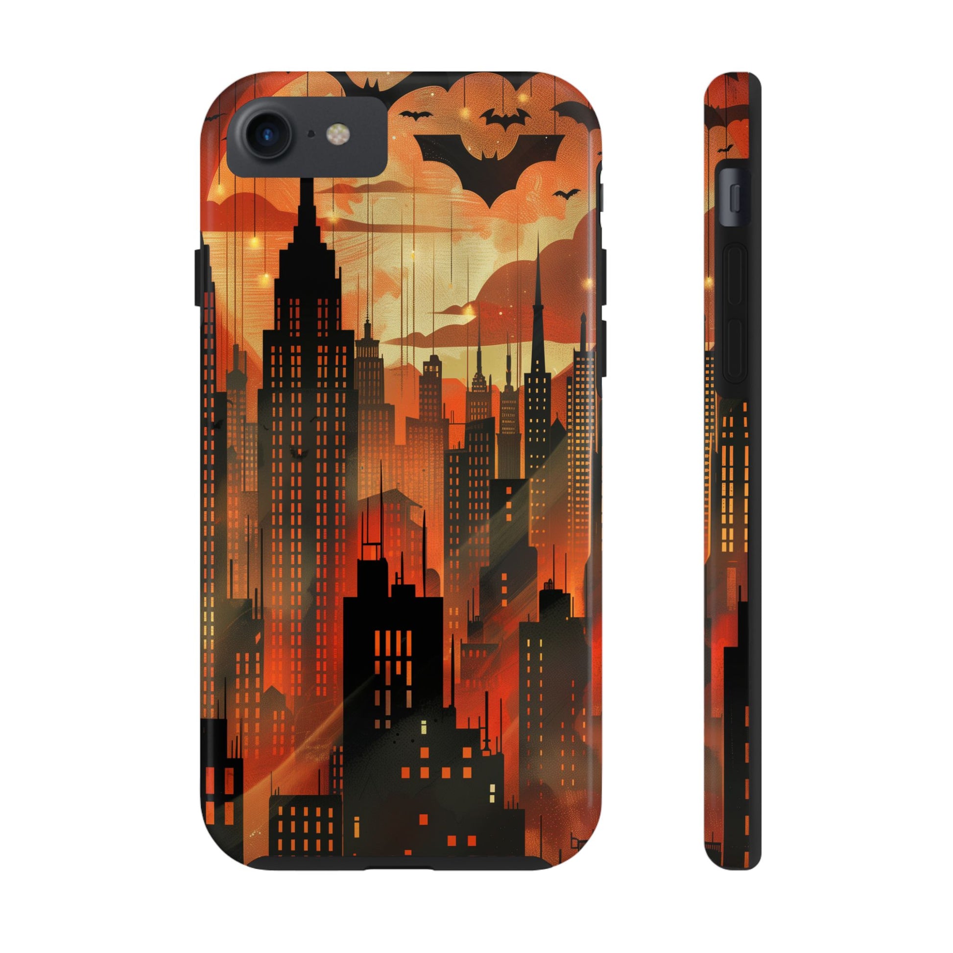 Batman Inspired Phone Case - Gotham Art Deco Style - Comic Book Hero Phone Cover - Unique Superhero Accessory