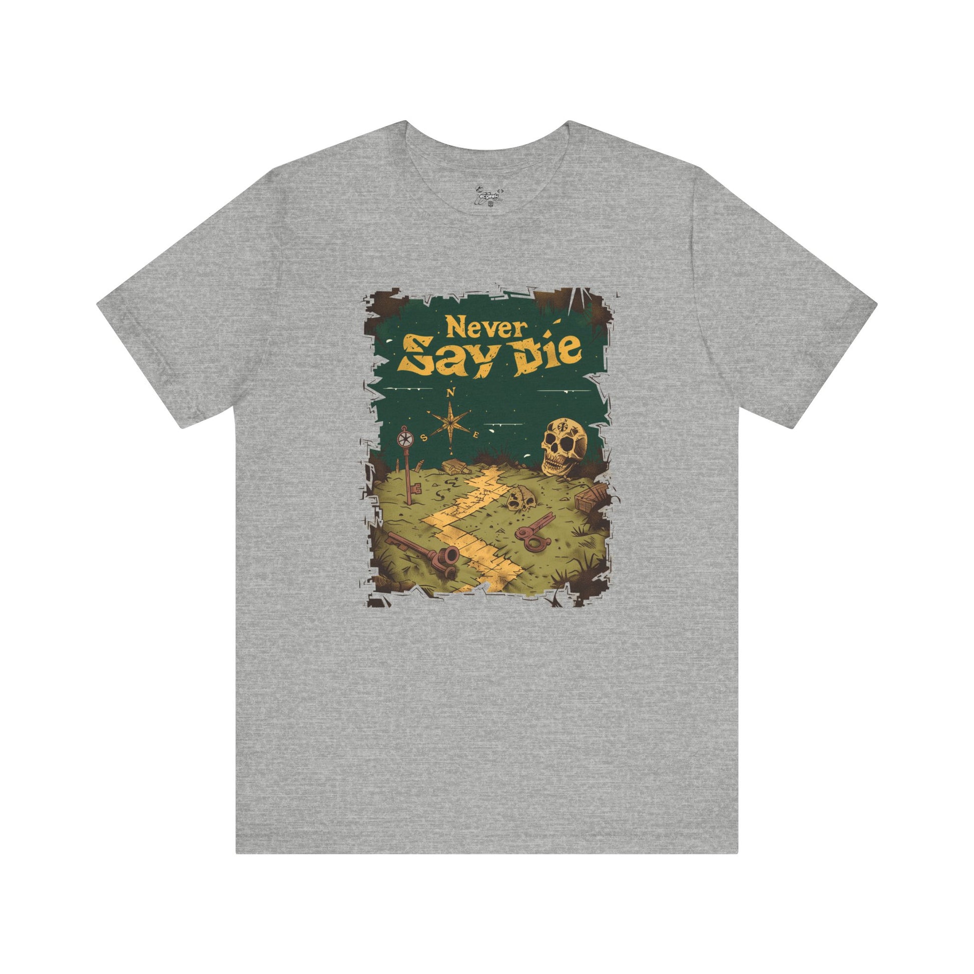 The Goonies Inspired Never Say Die Treasure Hunt Shirt Pirate Map Graphic Tee Retro Movie Shirt 80s Movie Lovers