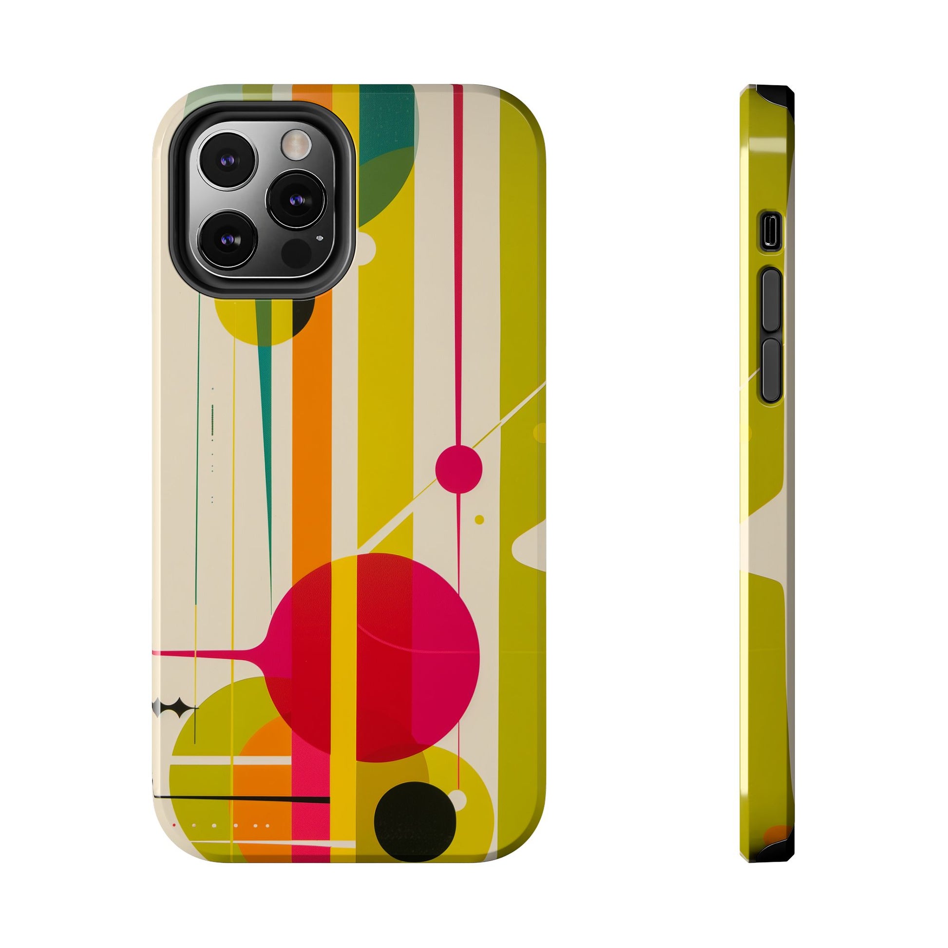 Mid Century Modern Star Design Phone Case, Earth Tone Colors iPhone Case, Retro Style iPhone Cover, iphone 15 pro max case, iphone 14 case