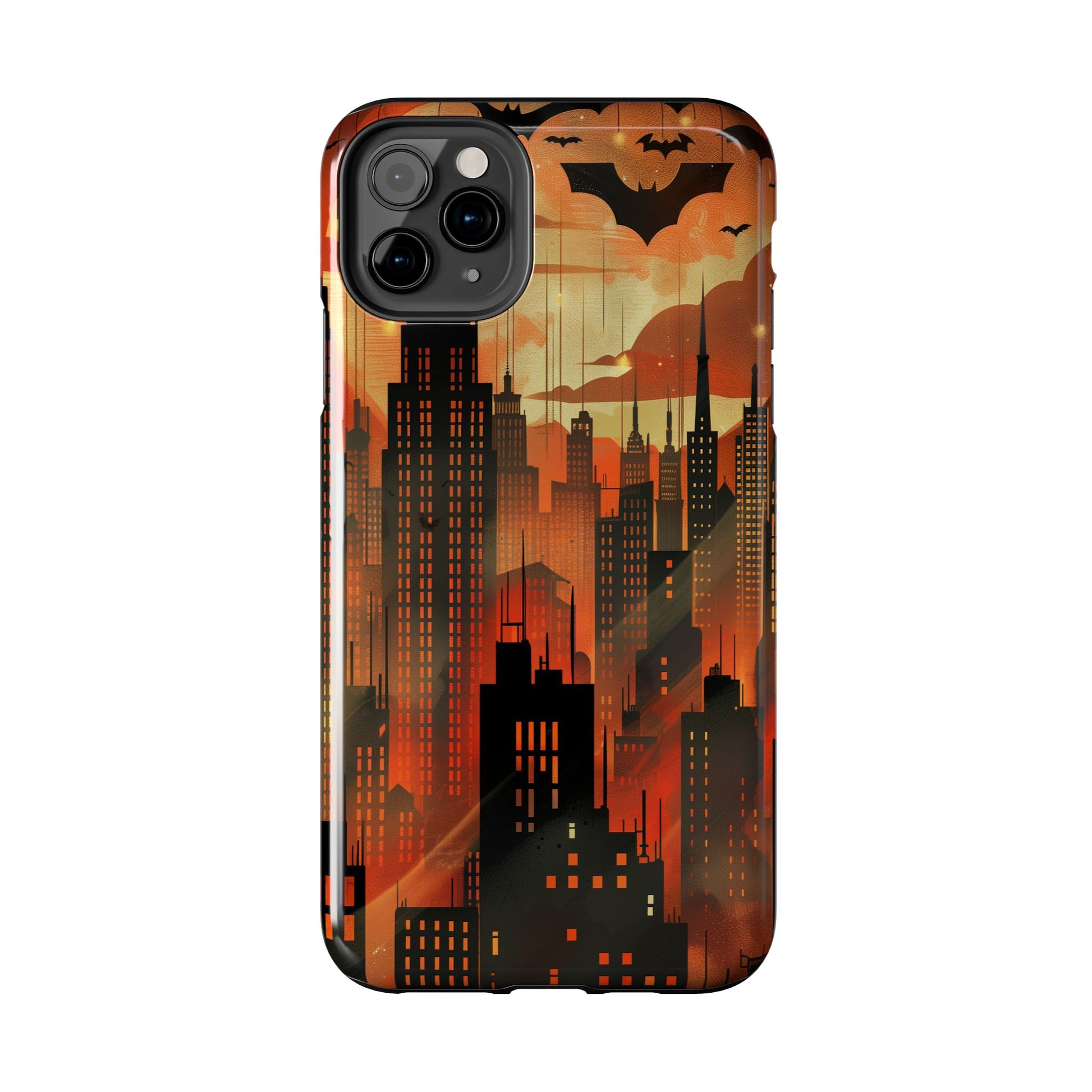 Batman Inspired Phone Case - Gotham Art Deco Style - Comic Book Hero Phone Cover - Unique Superhero Accessory