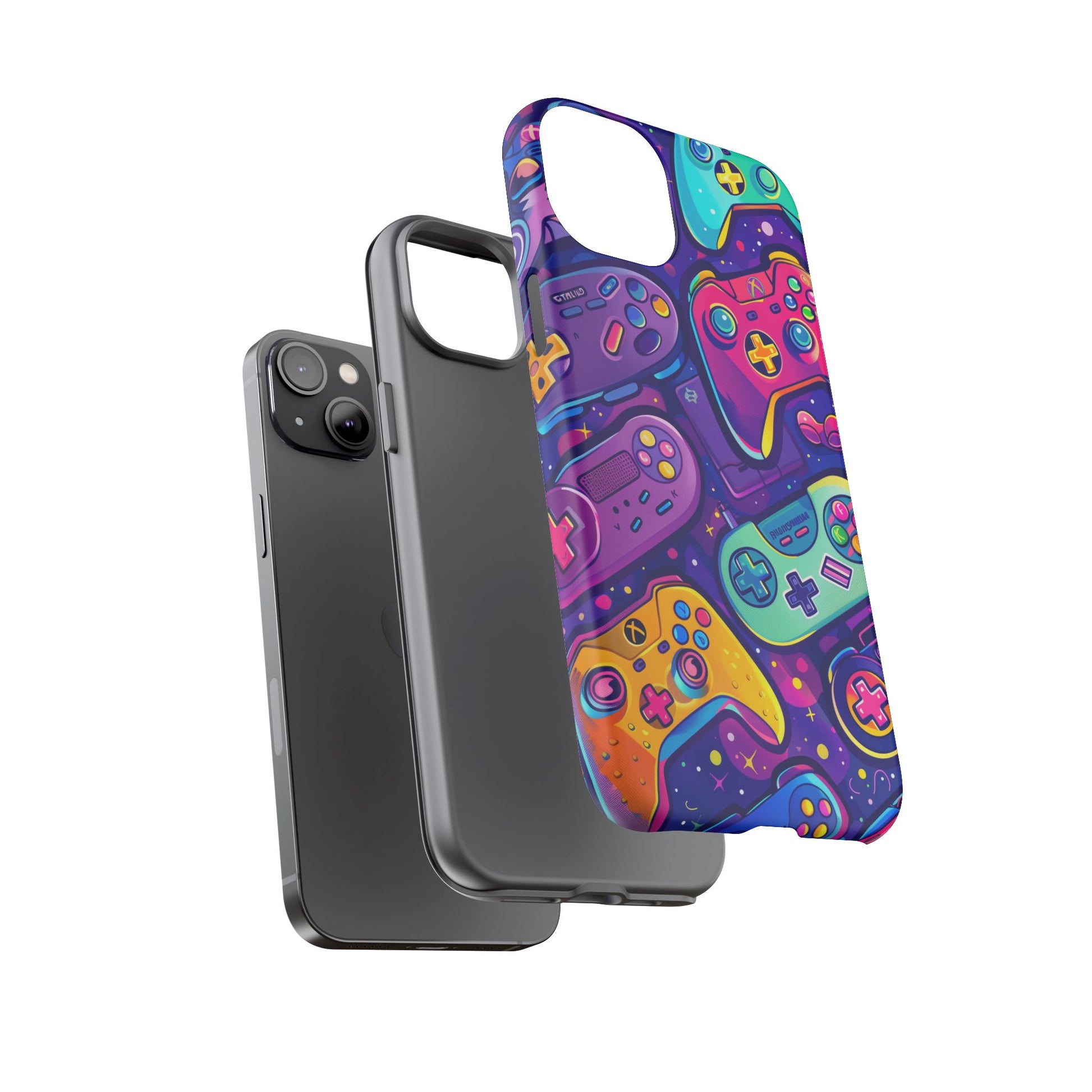 Lisa Frank Style Video Game Controller Android Phone Case, Retro Gamer Gift, Colorful Gaming Accessory