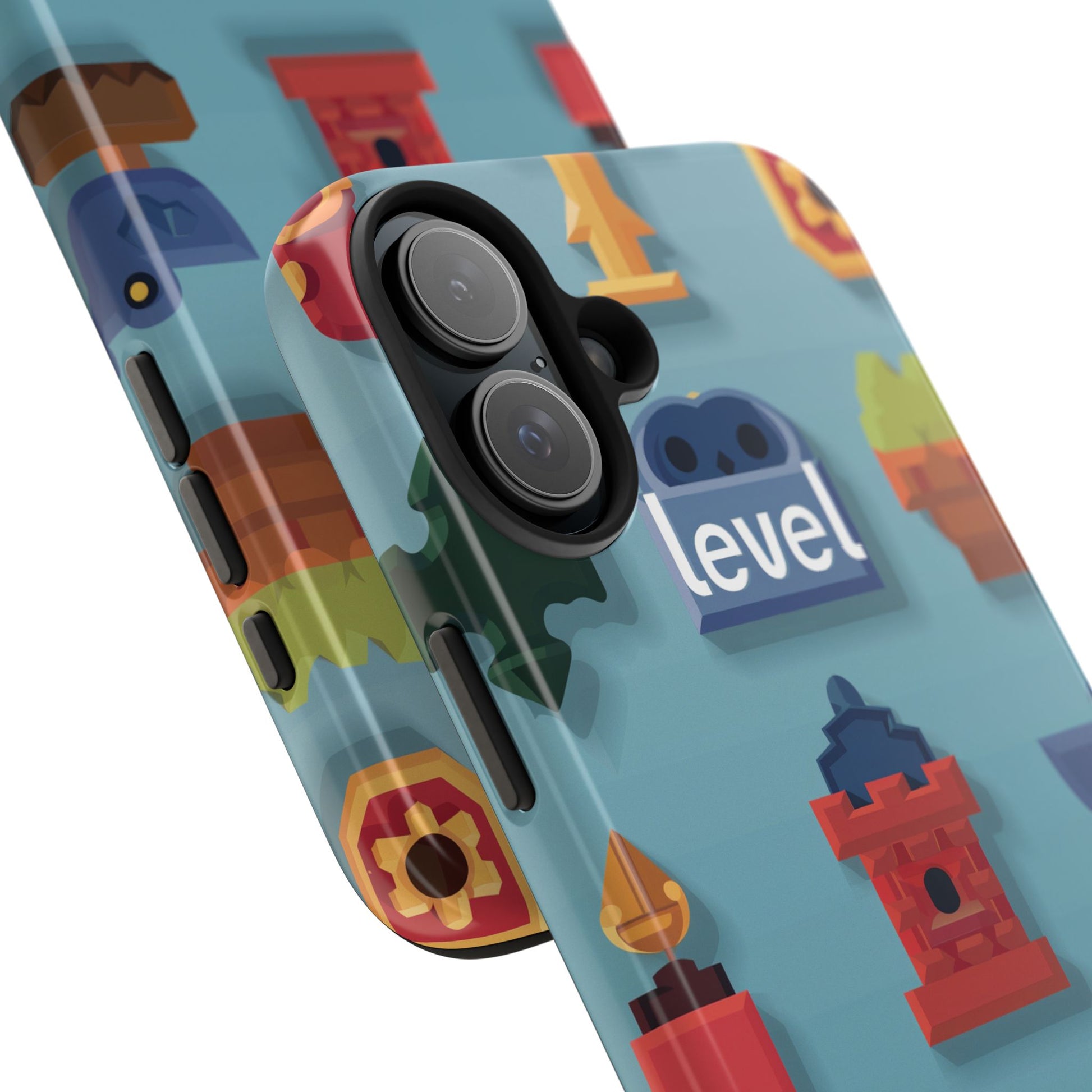 Pixel Art Video Game Level Up Phone Case, Retro Gaming Design, Geeky Gamer Phone Cover, Unique Video Game Art Accessories
