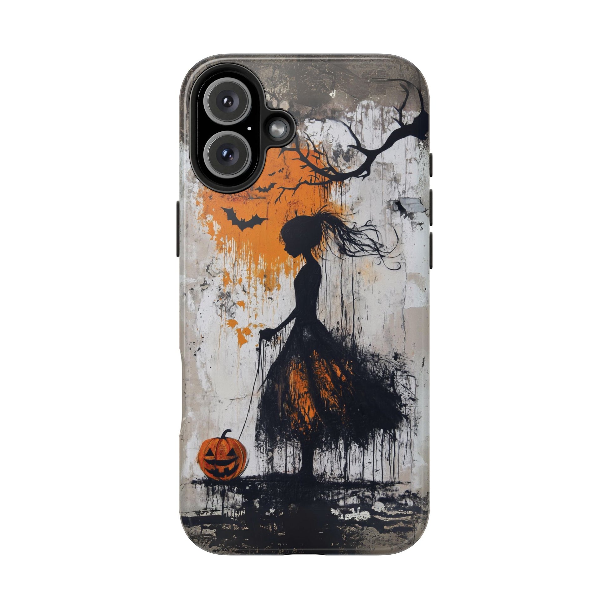Halloween Gothic Dark Academia Street Art Fall Autumn Girl Urban Graffiti Phone Case Street iPhone 15 Pro Max Samsung Galaxy