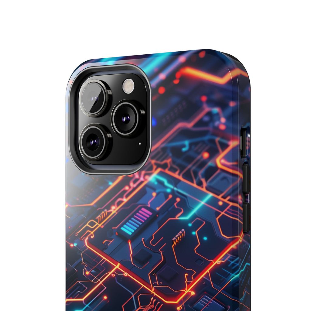 Circuit Board Phone Case, Futuristic Circuit Phone Case, High-Tech Gift, Custom Sci-Fi Phone Case, iphone 15 pro max