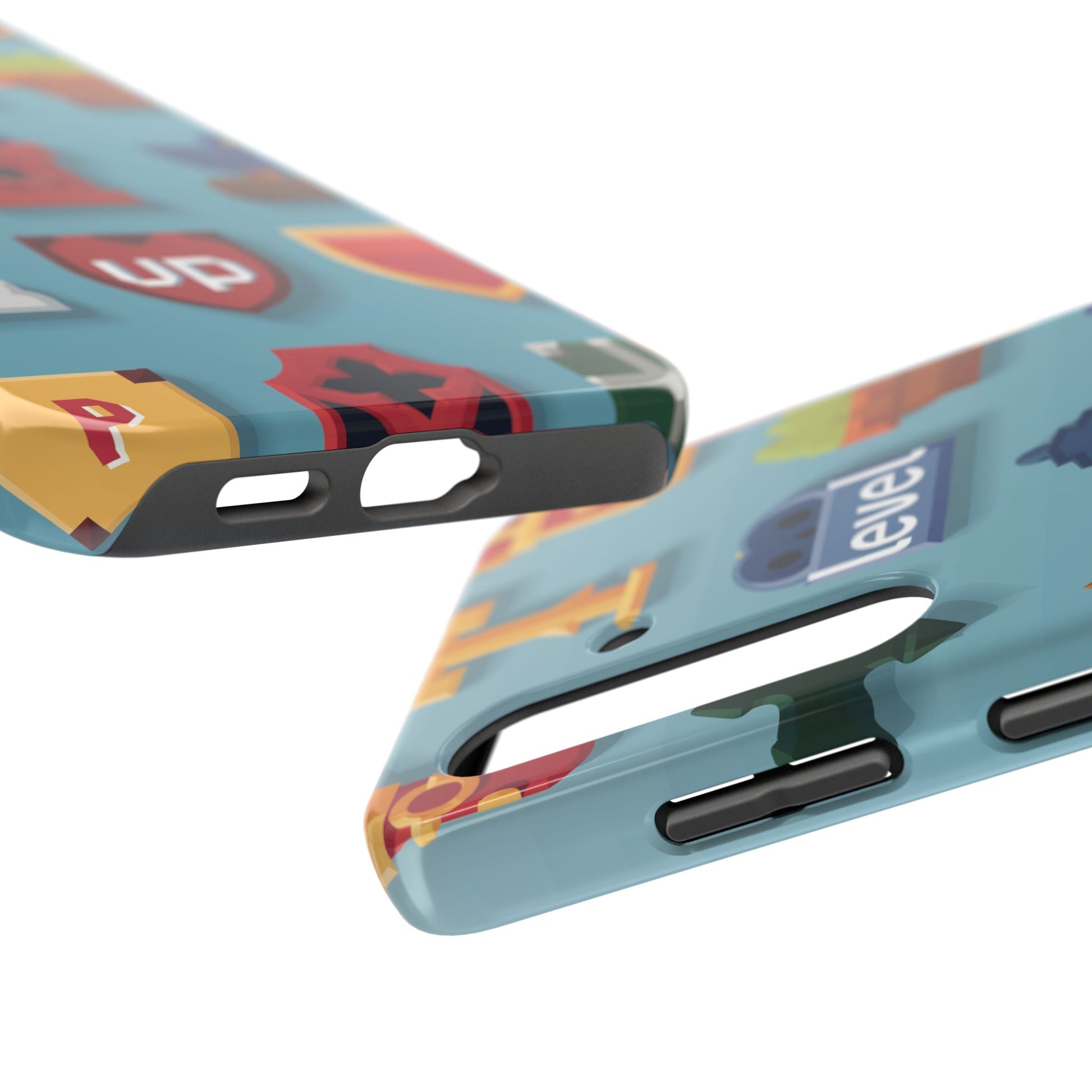 Pixel Art Video Game Level Up Phone Case, Retro Gaming Design, Geeky Gamer Phone Cover, Unique Video Game Art Accessories