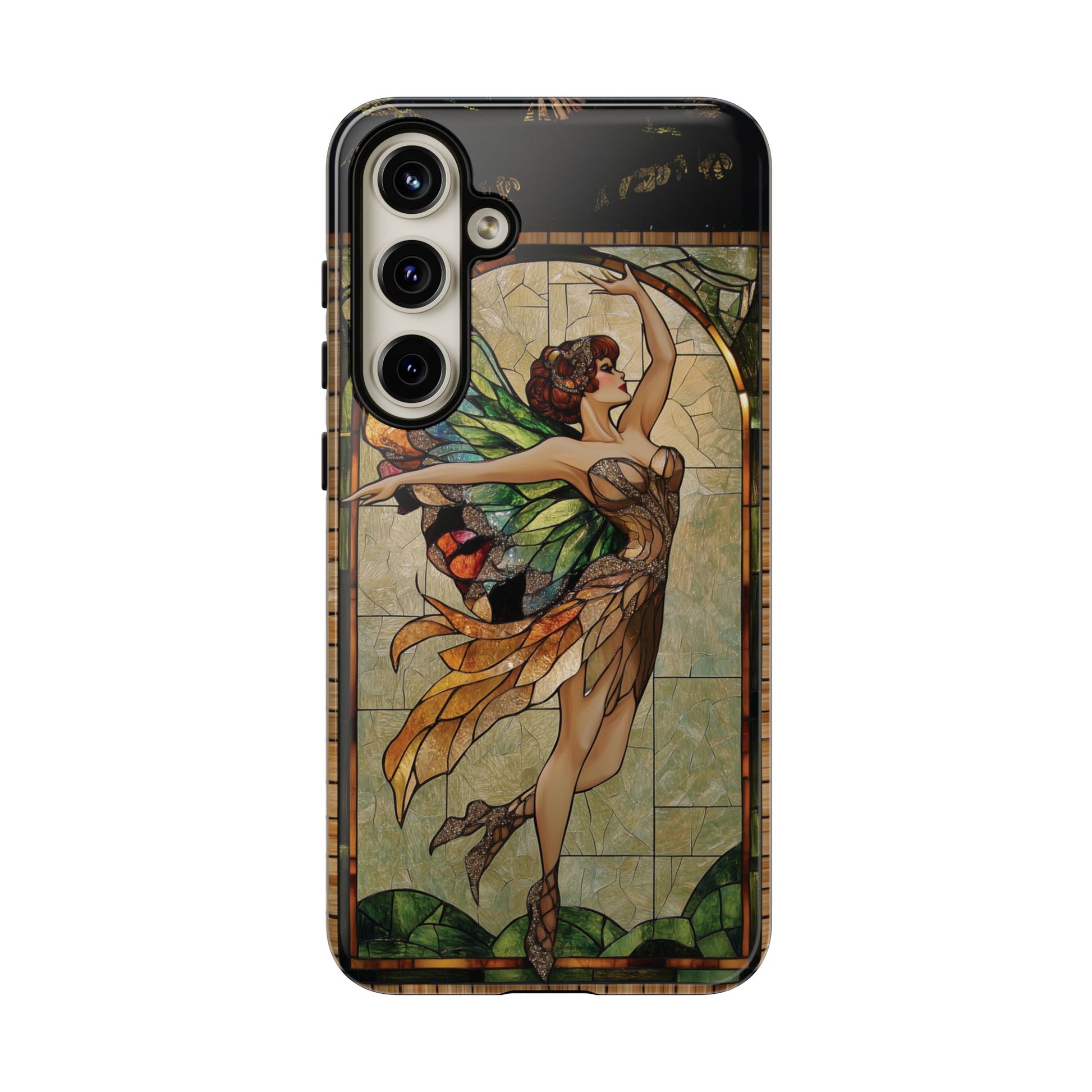 Fairy Phone Case Art Deco Woman Phone Case 1920s Art Nouveau Design in Stained Glass Alphonse Mucha Style Gatsby Style Poster