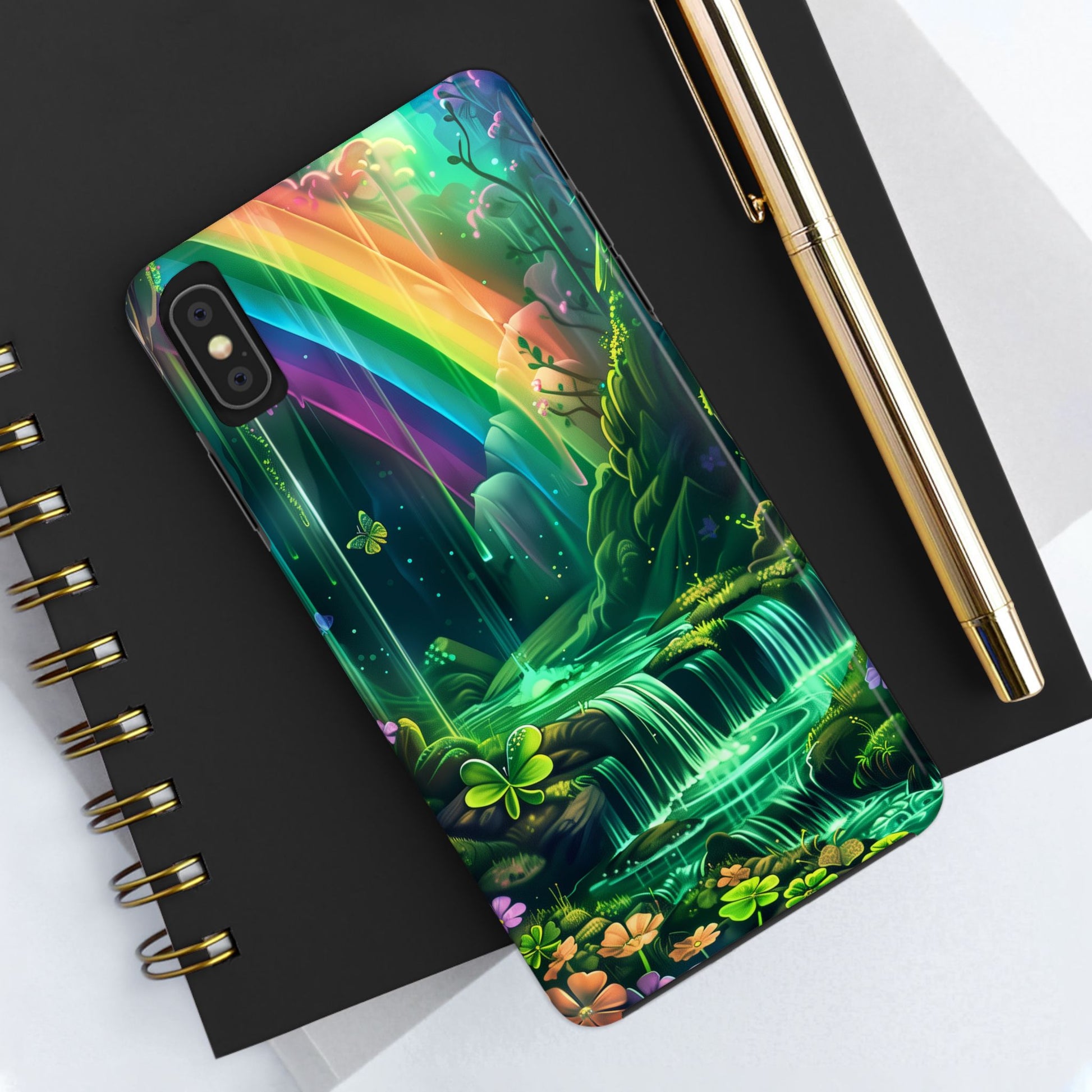 St. Patrick's Day Durable Phone Case, Lucky Phone Case Design, Durable Irish Luck Protective Cover, Holiday Gift Idea