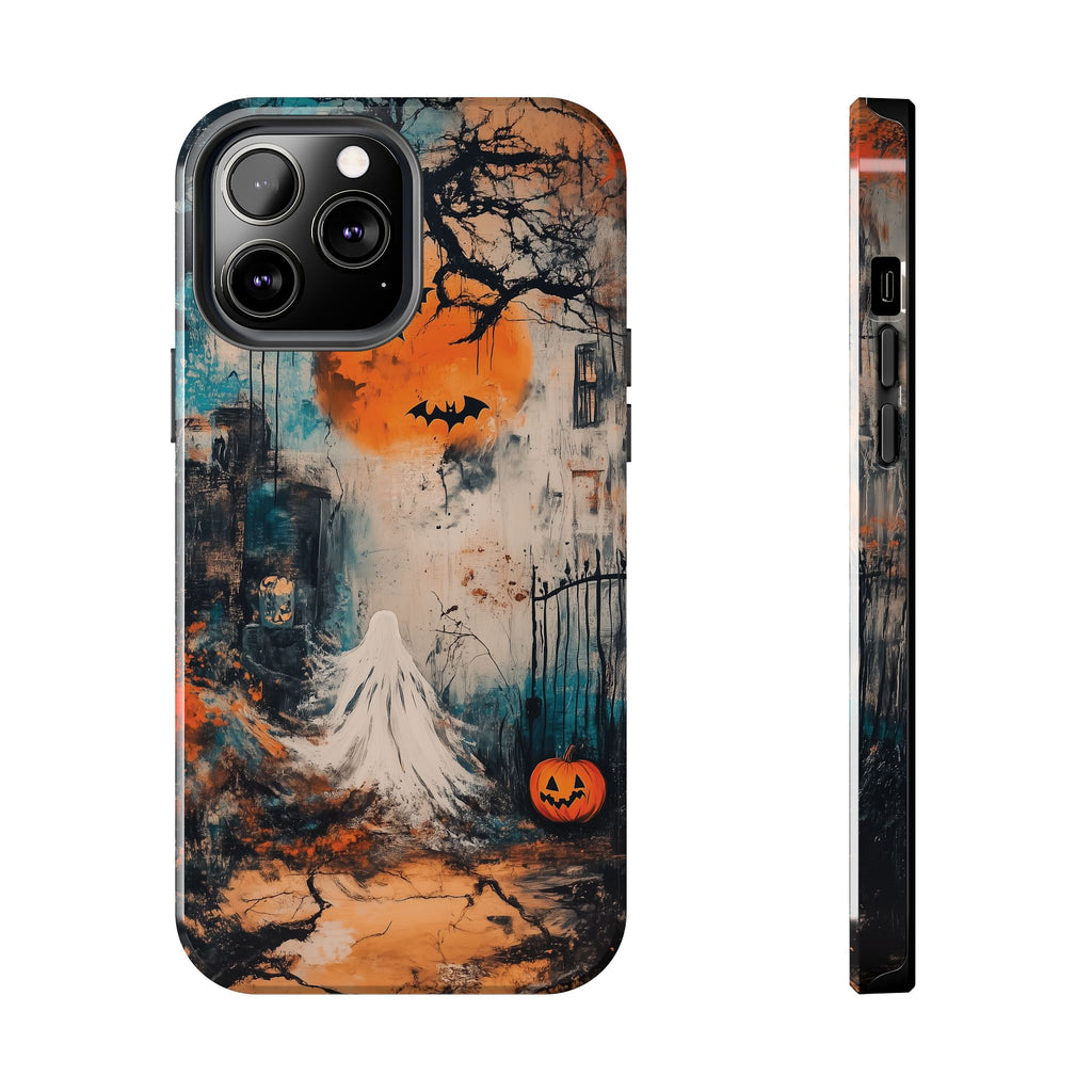 Halloween Fall Autumn Artistic Gothic Dark Academia Ghost Girl Street Art Urban Graffiti Phone Case Street iPhone 15 Pro Max Samsung Galaxy