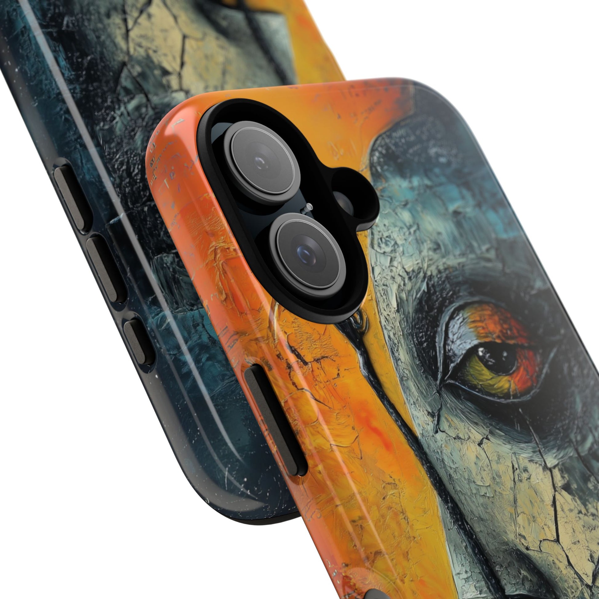Surrealist Art Phone Case Salvador Dali Style Face Tough Case Unique Artistic 3D Textured Look Surrealism Gift Art iPhone 13 14 15 16