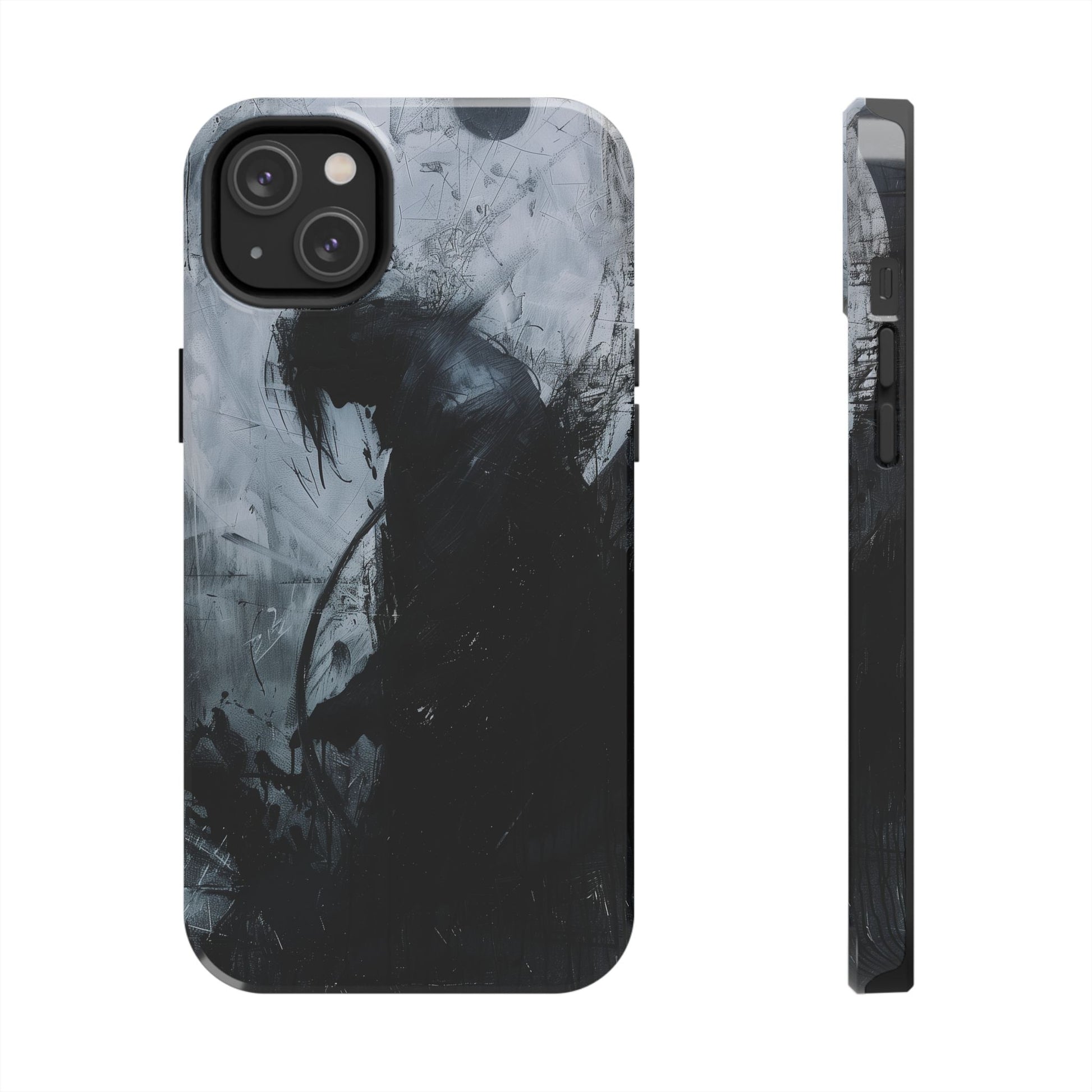 Gothic Art Phone Case Silhouette, Sandman Phone Case, Moon and Tarot Phone Case, Halloween Spooky Season, Dark Academia iPhone 15 Pro Max