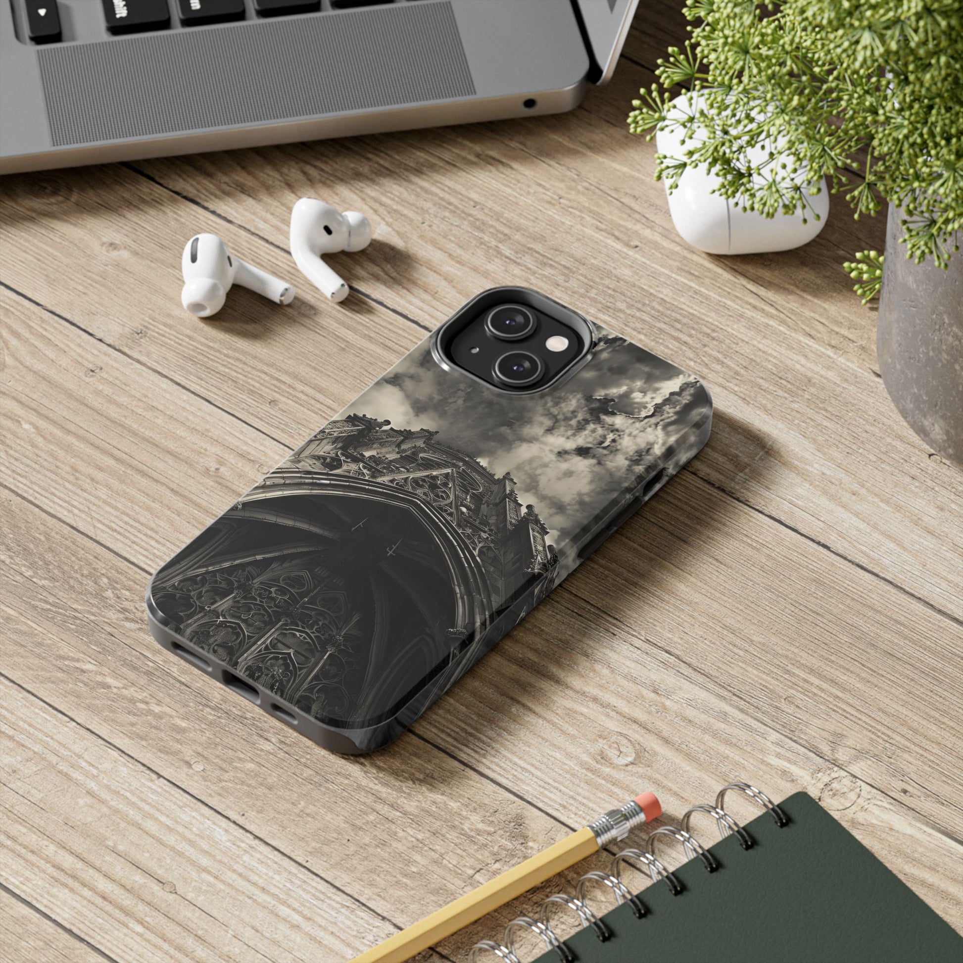 Gothic Art Phone Case Dark Academia, Cathedral Phone Case, Halloween Spooky Season, Gothic Architecture, Gargoyle Phone iPhone 15 Pro Max