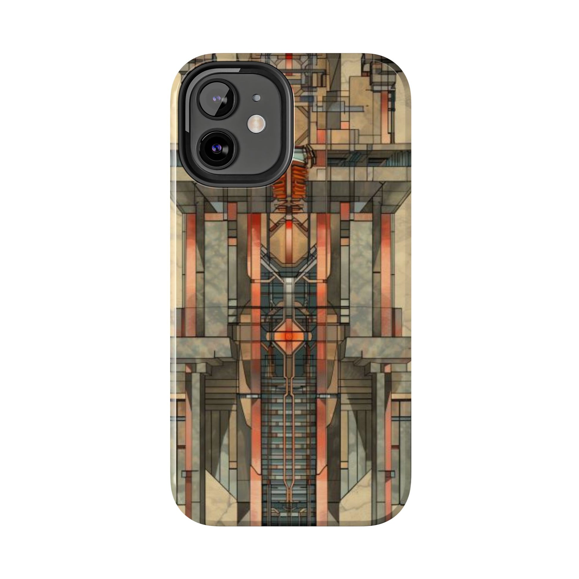 Prairie Style Frank Lloyd Wright Phone Case - Architectural Design iPhone Tough Cover - Unique Art Deco Protective Accessory