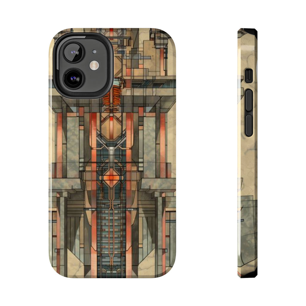 Prairie Style Frank Lloyd Wright Phone Case - Architectural Design iPhone Tough Cover - Unique Art Deco Protective Accessory