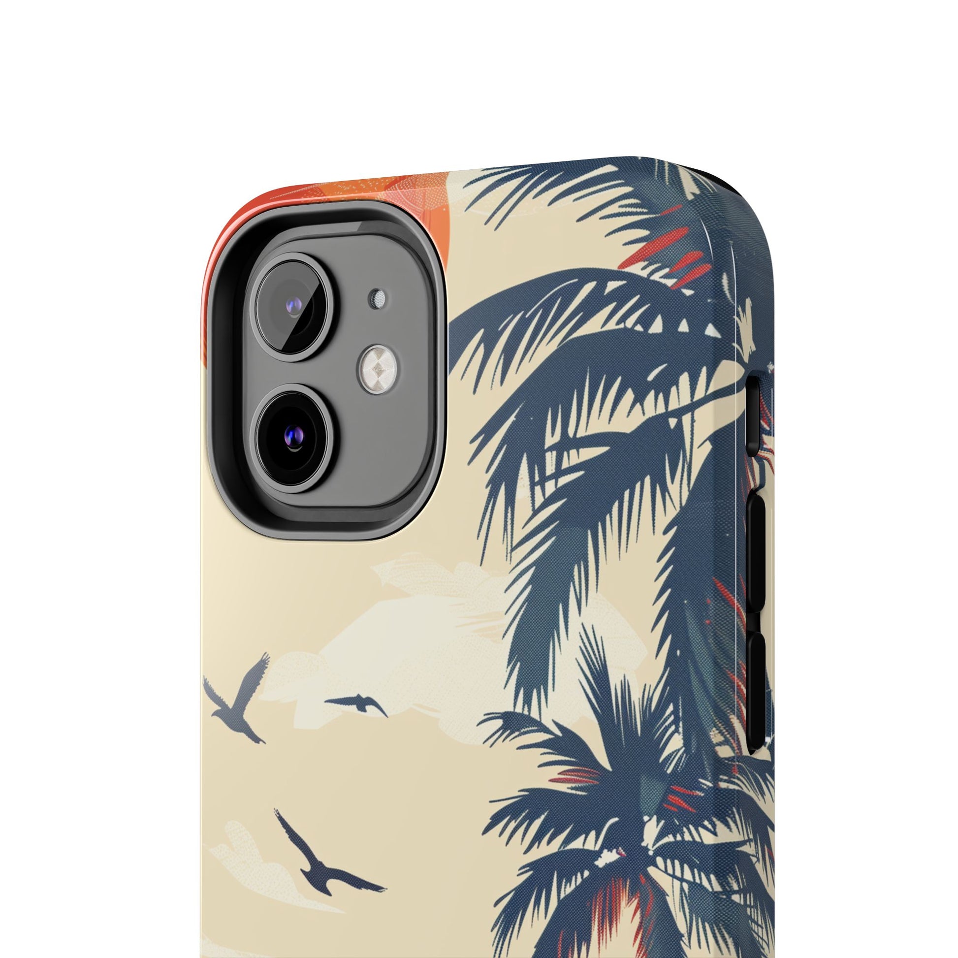 Retro Beach Scene Phone Case, Vintage Tropical Ocean iPhone Case, Summer Beach Phone Cover for iPhone, iphone 15 pro max