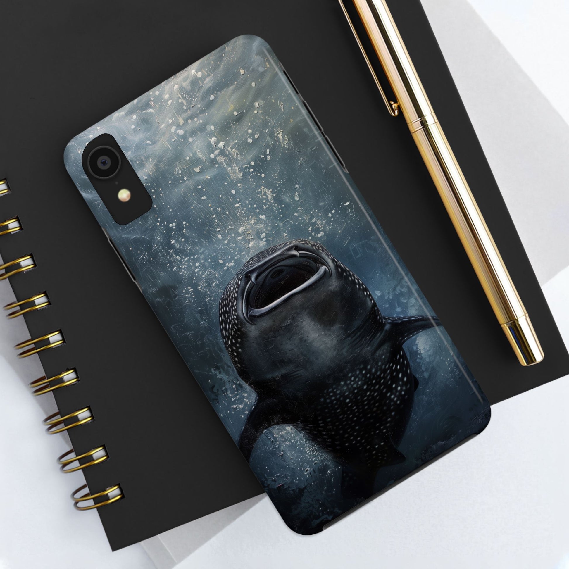 Rising Majesty: Whale Shark Feeding Tough Phone Case