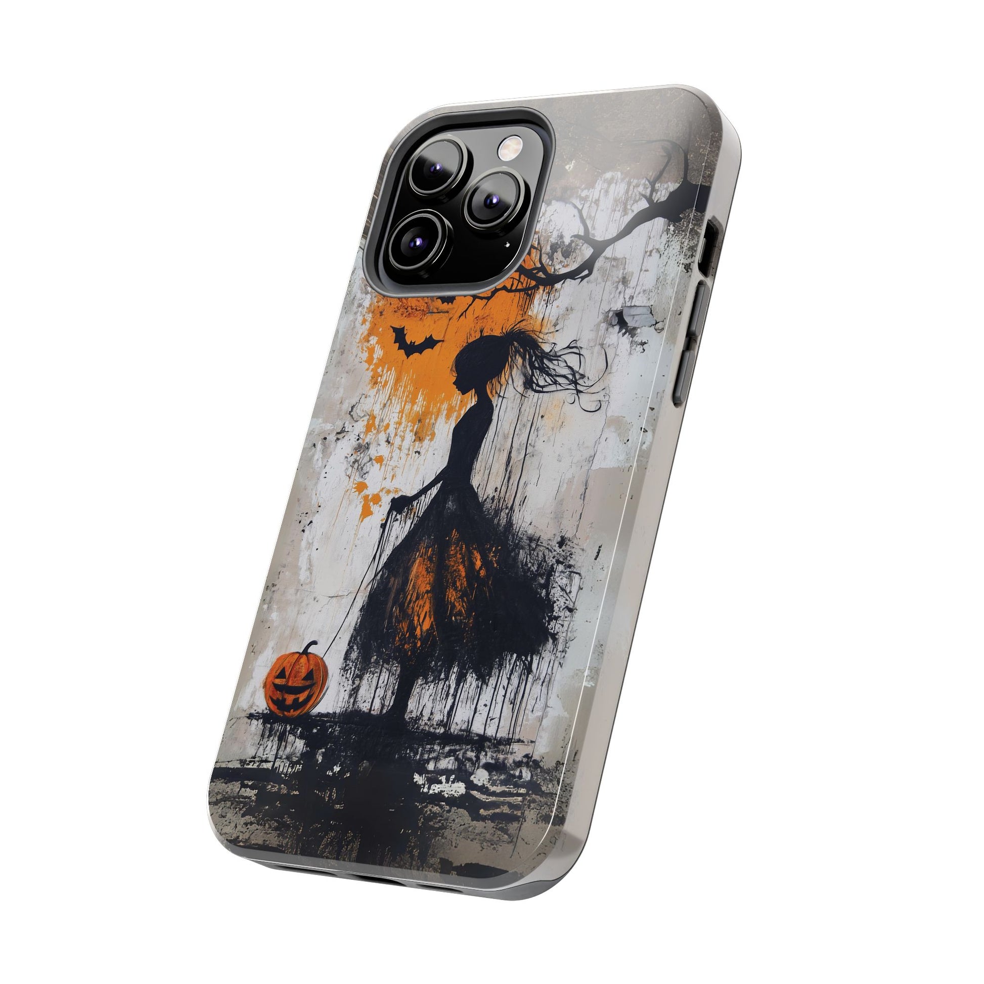 Halloween Gothic Dark Academia Street Art Fall Autumn Girl Urban Graffiti Phone Case Street iPhone 15 Pro Max Samsung Galaxy
