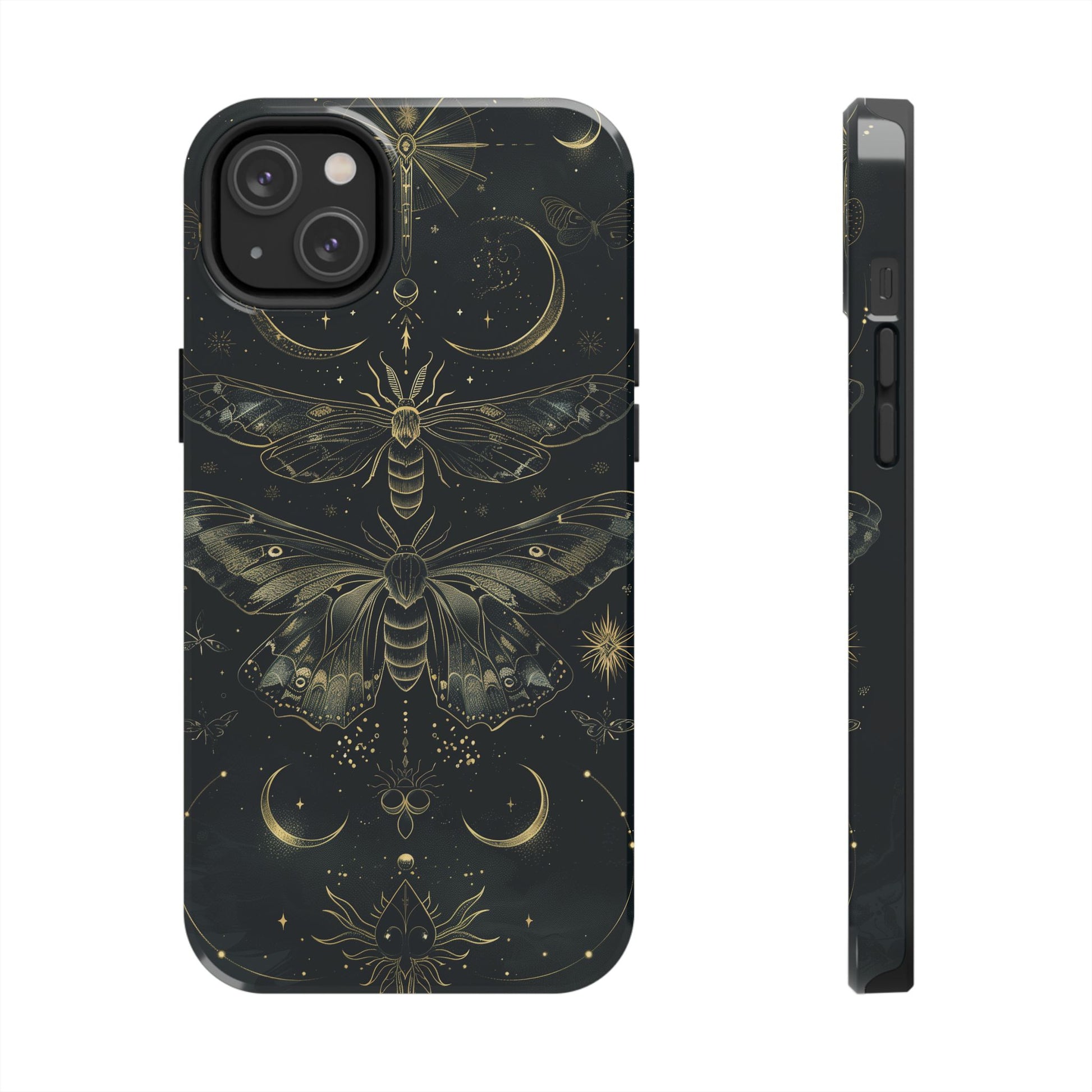 C Dark Academia Mystical Phone Case, Mystical Moth Phone Case, Vintage Magic Witchcraft iPhone Cover, Esoteric Nature Art, iPhone 15 Pro Max
