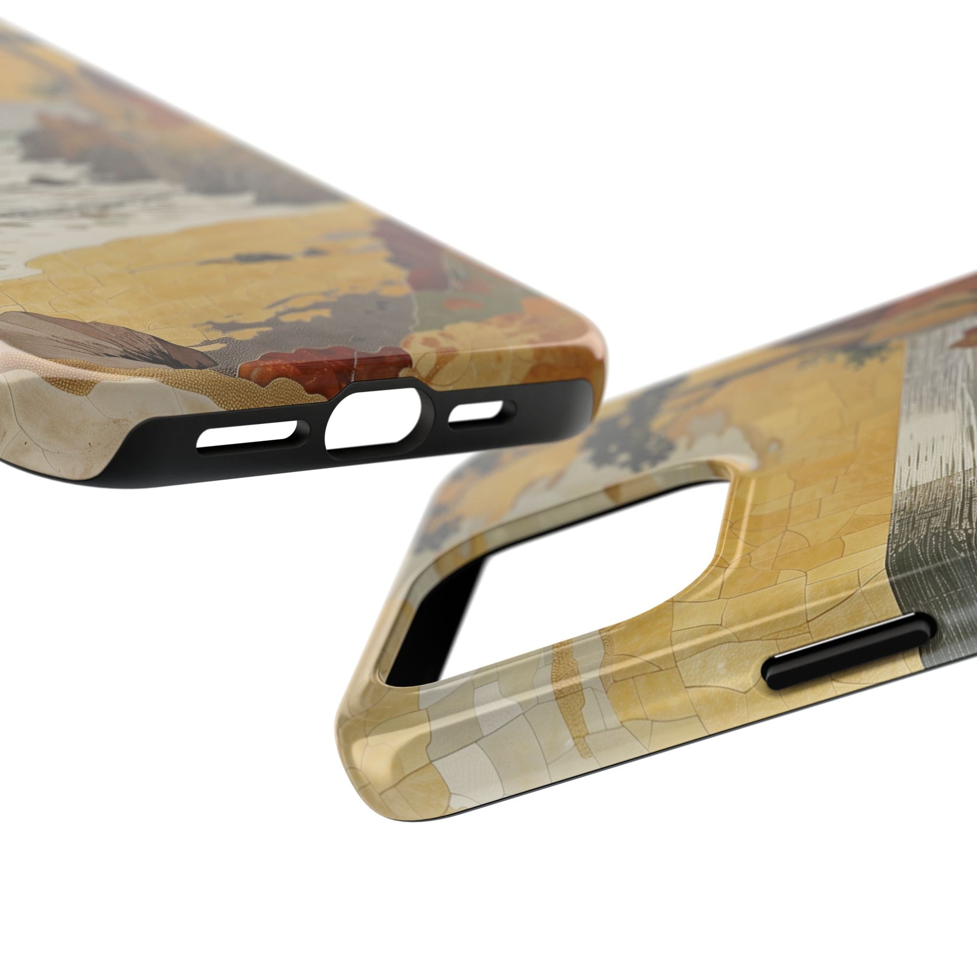 Retro Beach Scene Phone Case, Vintage Tropical Ocean iPhone Case, Summer Beach Phone Cover for iPhone, iphone 15 pro max