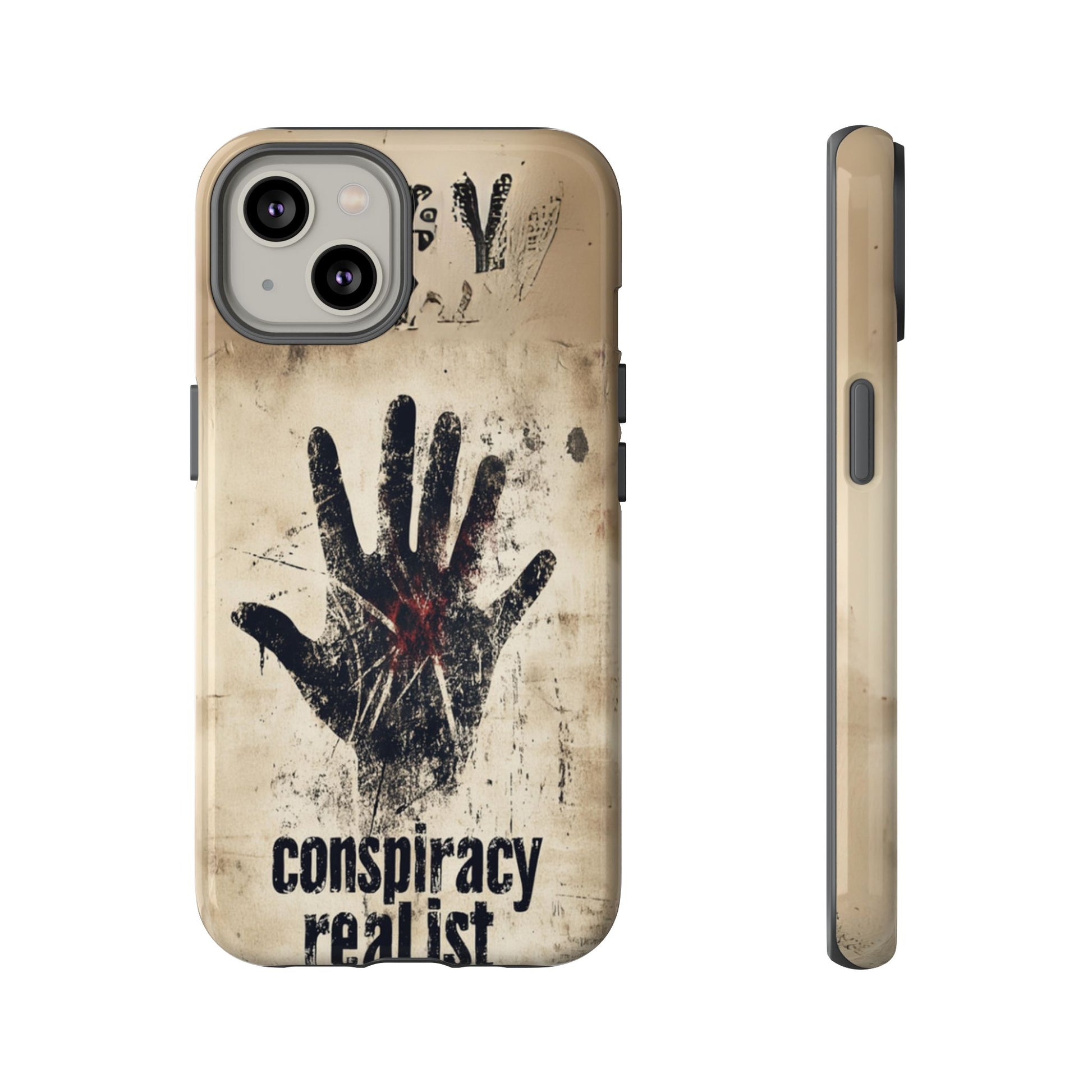 Conspiracy Theories Paranormal Mystery UFO X-Files Inspired Ghostly Hand Conspiracy Realist Cryptid iPhone 13 14 15 16 Pro Max Galaxy Pixel