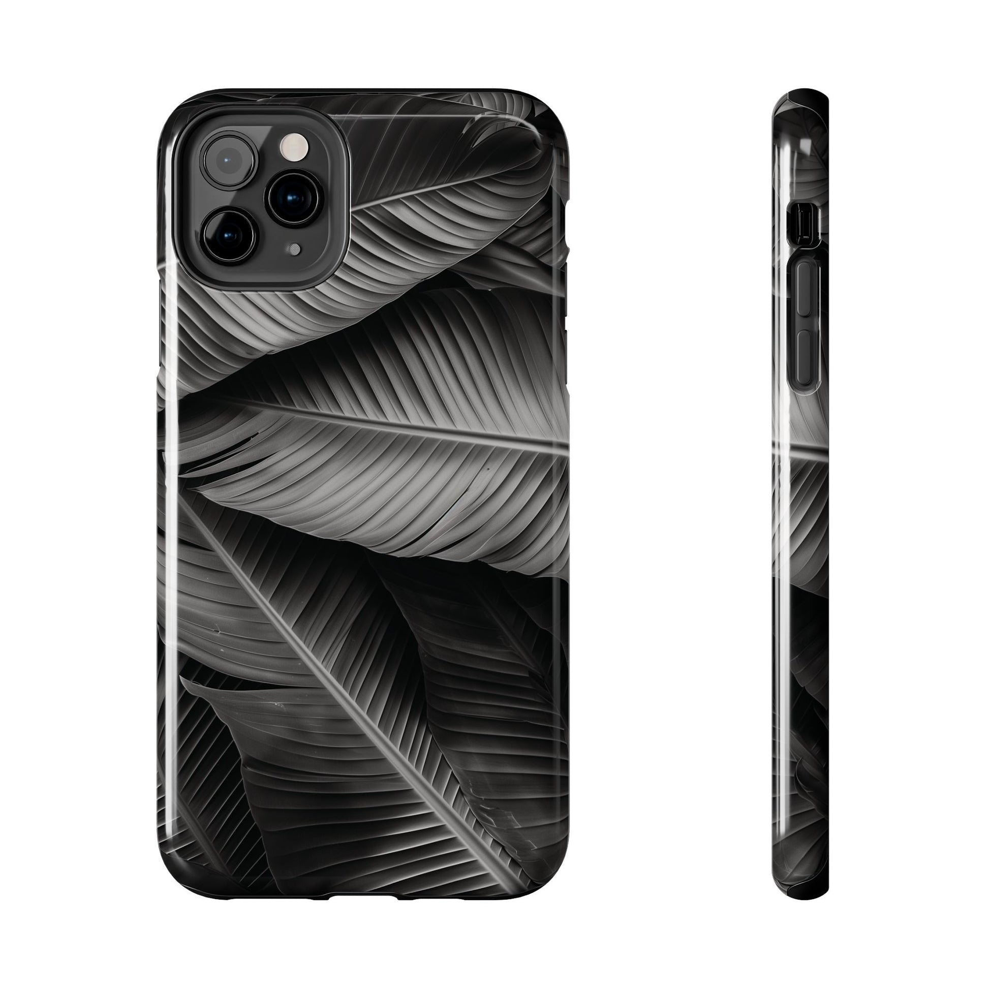 Custom Palm Leaf Phone Case, Palm Tree Phone Case, Tropical Leaf Design, Summer iPhone Cover, Black and White iPhone Case, iPhone 15 Pro Max