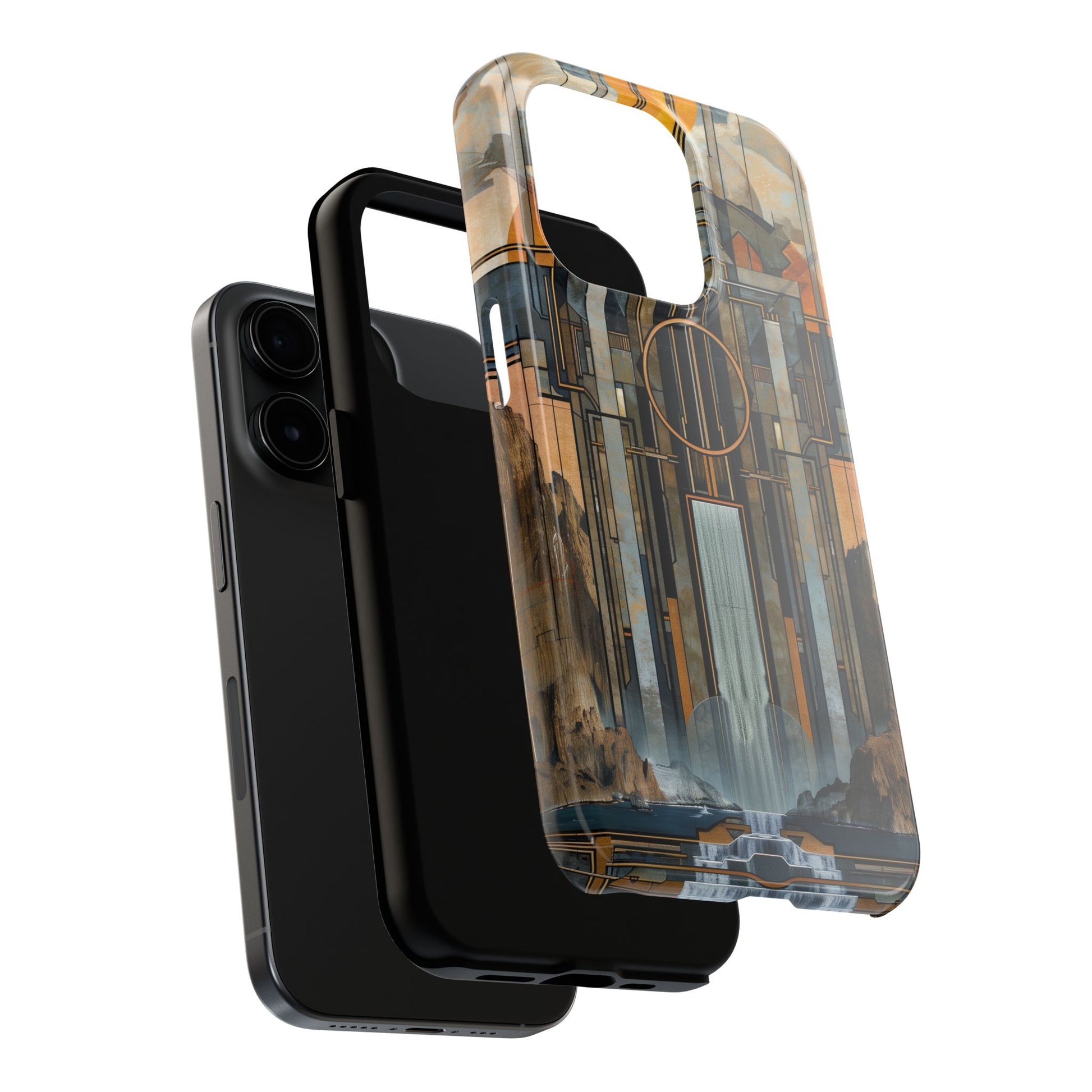 Falling Water Inspired Phone Case - Frank Lloyd Wright Design - Architectural Phone Cover - Unique Phone Accessory
