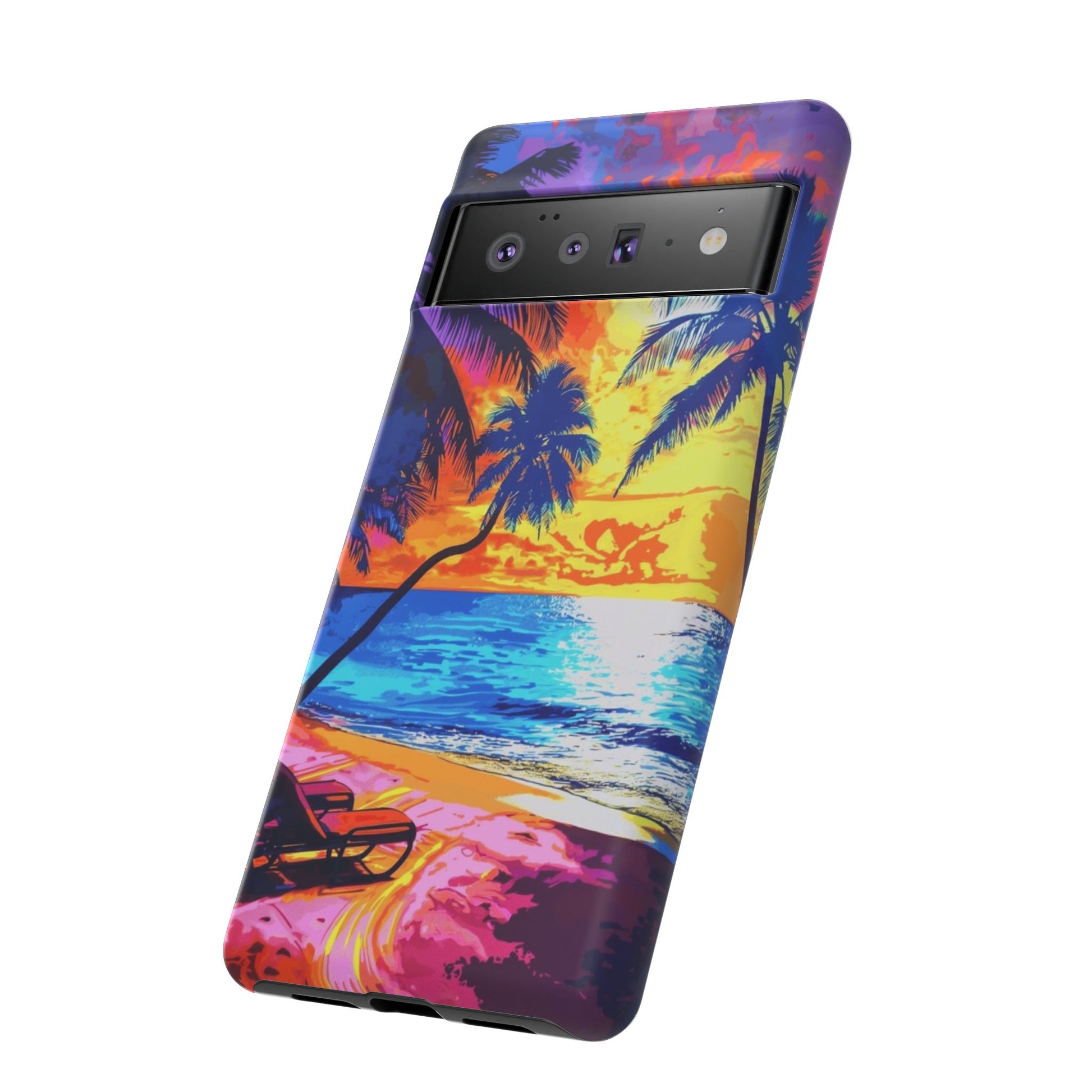 Sunset Bliss: Lisa Frank Style Android Phone Case