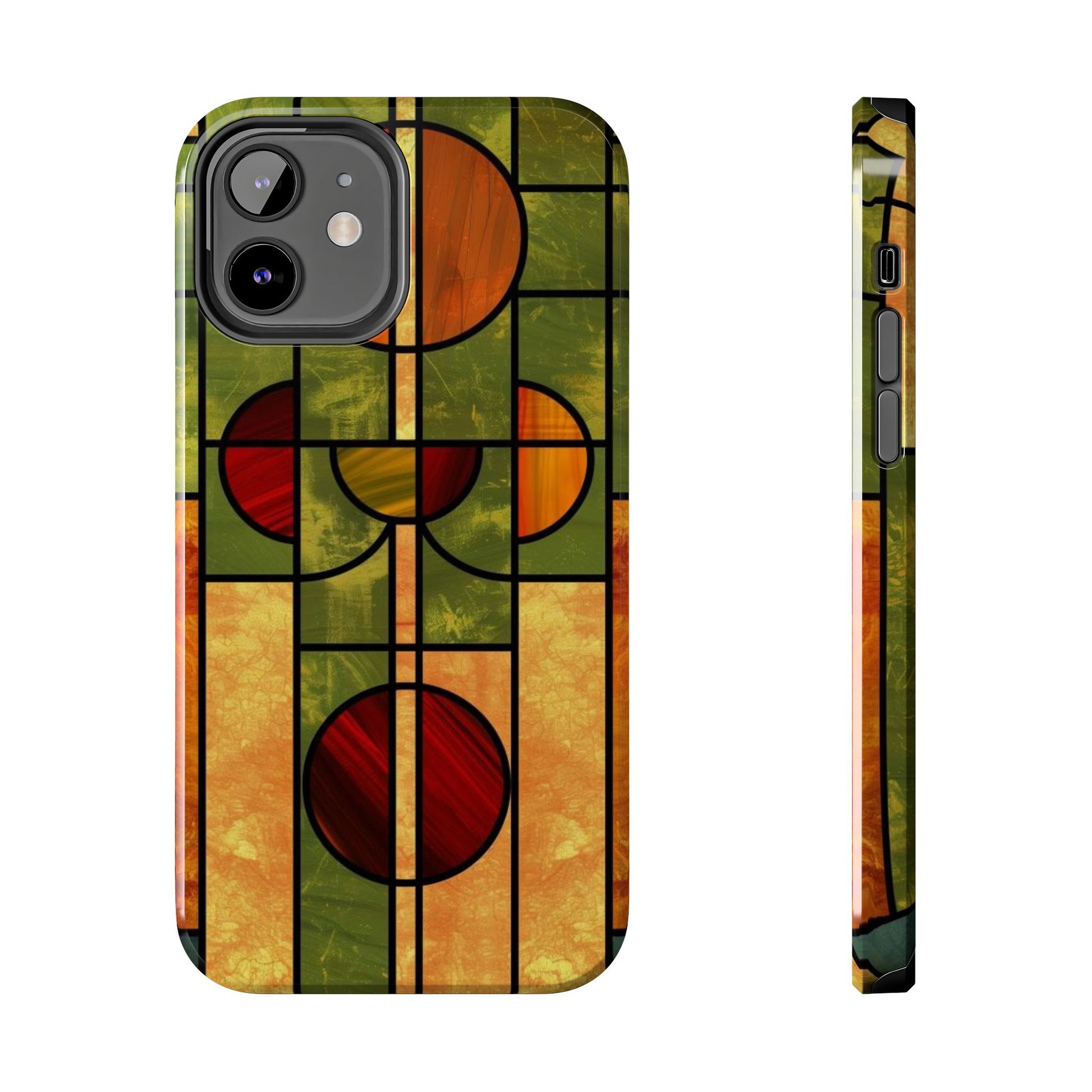 Frank Lloyd Wright Inspired Stained Glass Phone Case, Artistic iPhone Case, Architectural Design, Art Deco iphone Case, iphone 15 pro max