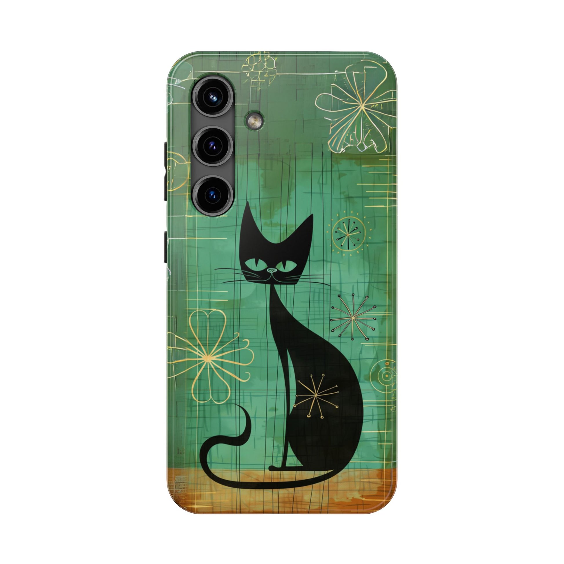 Mid-Century Modern Phone Case-Case, Mid Mod iPhone Case, Atomic Cats iPhone Case, Retro Chic Smartphone Cover, Unique Phone Case