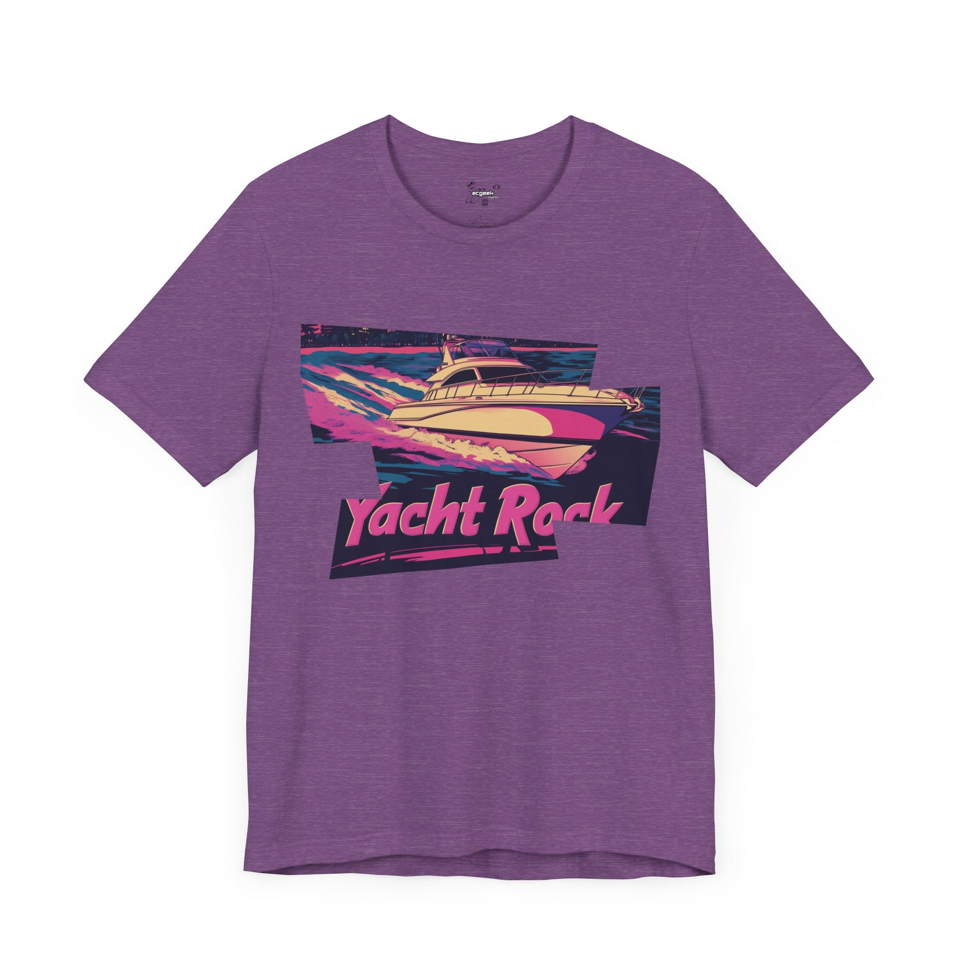 Yacht Rock T-Shirt Tshirt Nautical Graphic Tee 80s Miami Vice Boating Shirt Yacht Lover Gift Nostalgic South Beach Retro Motif Style Funny
