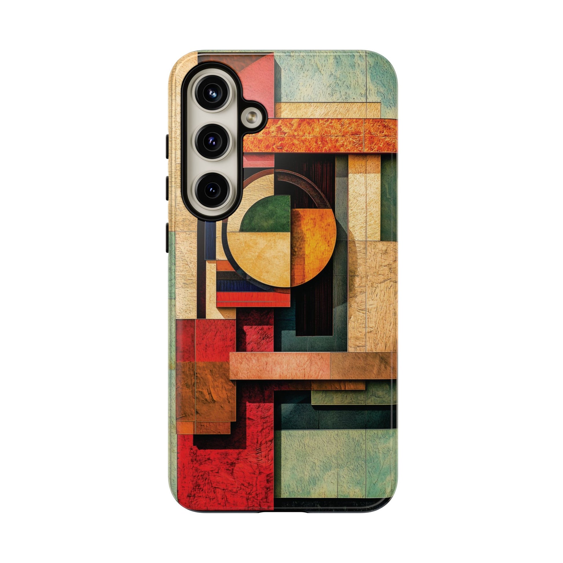 Tan Prairie Style Frank Lloyd Wright Usonian Phone Case Geometric Stained Glass Art Deco Marble Gold 13 14 15 16 iPhone Pro Max Galaxy Pixel