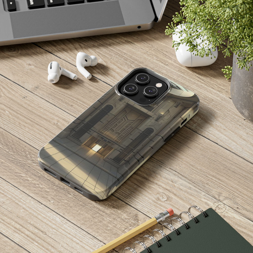 Durable Phone Case - Frank Lloyd Wright Style Room - Tough Architectural Design iPhone/Android Cover - Unique Art Deco Protection Accessory
