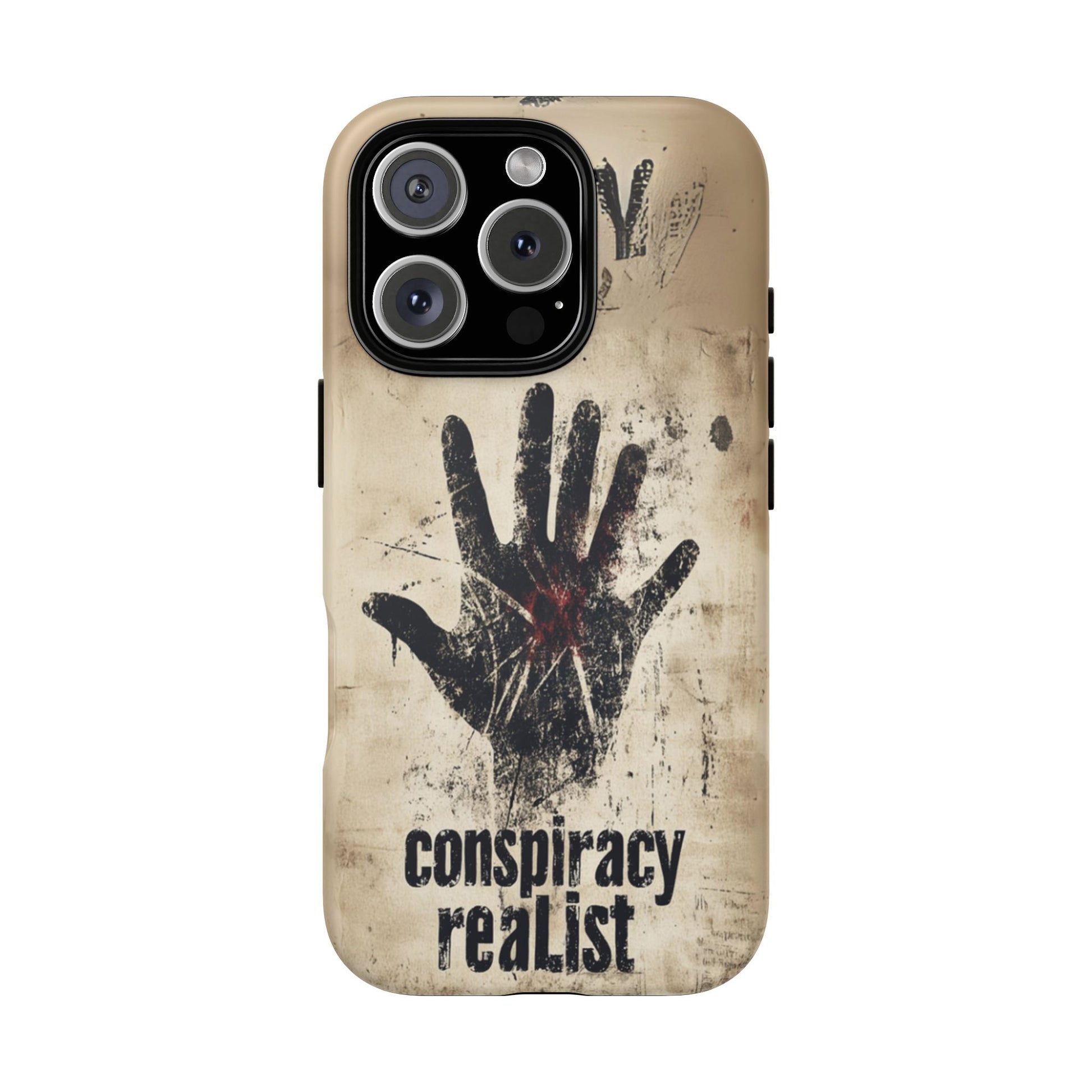 Conspiracy Theories Paranormal Mystery UFO X-Files Inspired Ghostly Hand Conspiracy Realist Cryptid iPhone 13 14 15 16 Pro Max Galaxy Pixel