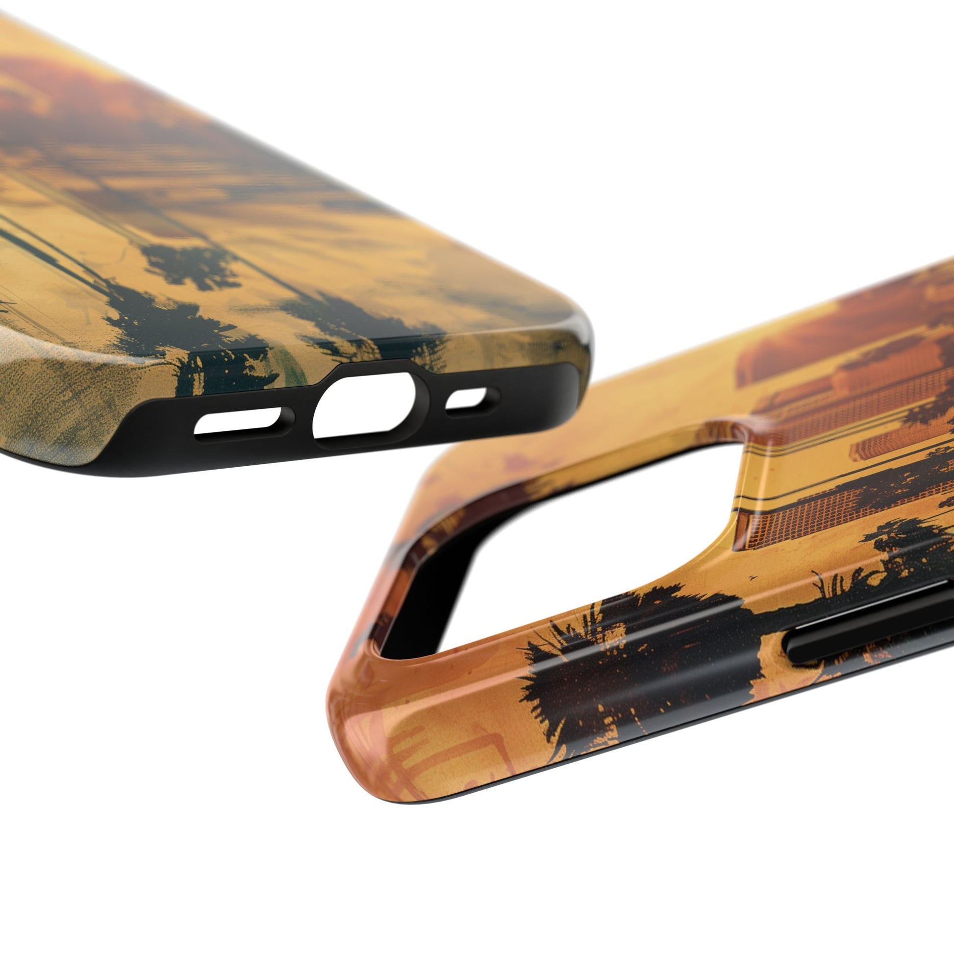 Los Angeles Sunset iPhone Case, Golden Hour Scenic View, Hollywood Hills Sunset Phone Case, Palm Trees Phone Case, iphone 15 pro max case
