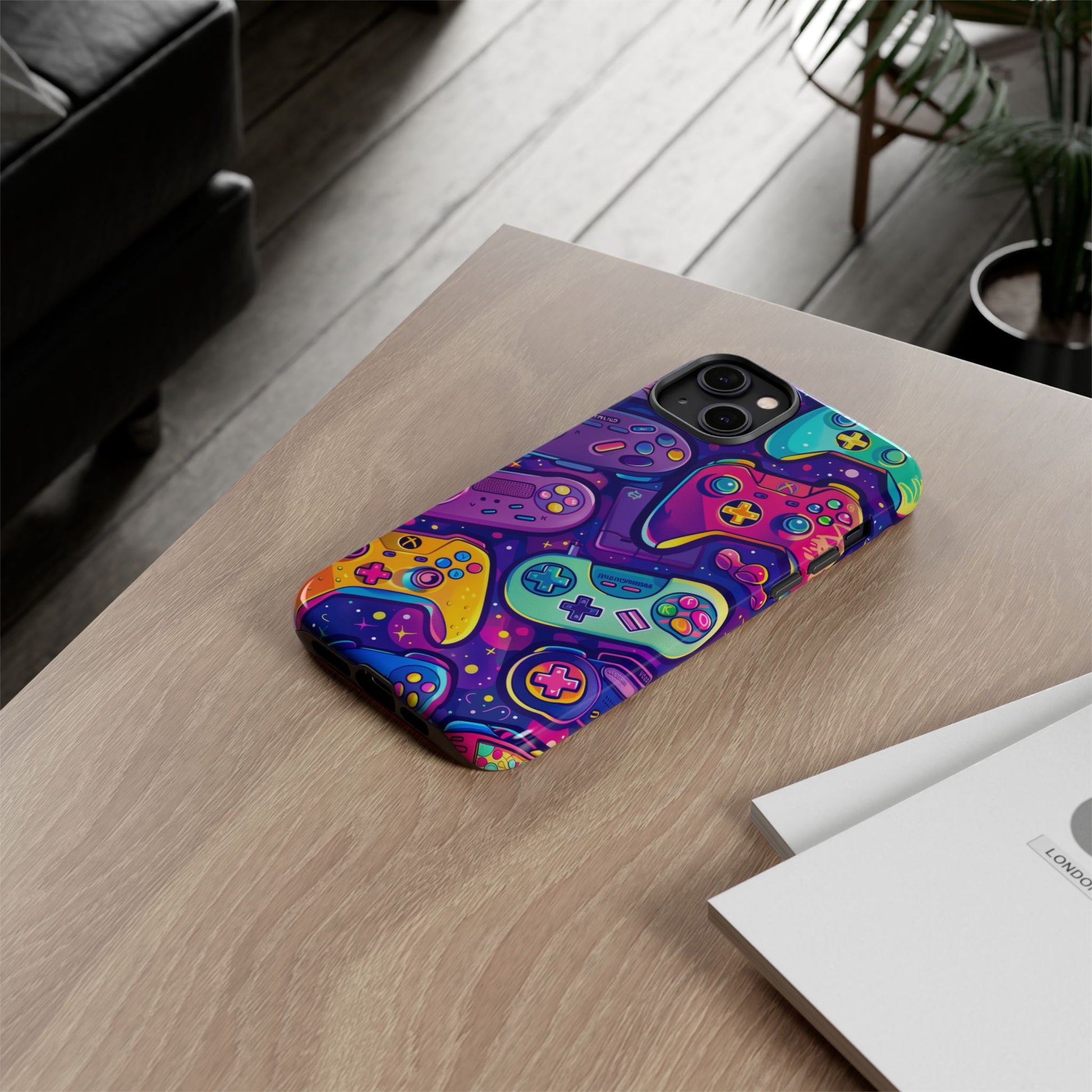 Lisa Frank Style Video Game Controller Android Phone Case, Retro Gamer Gift, Colorful Gaming Accessory